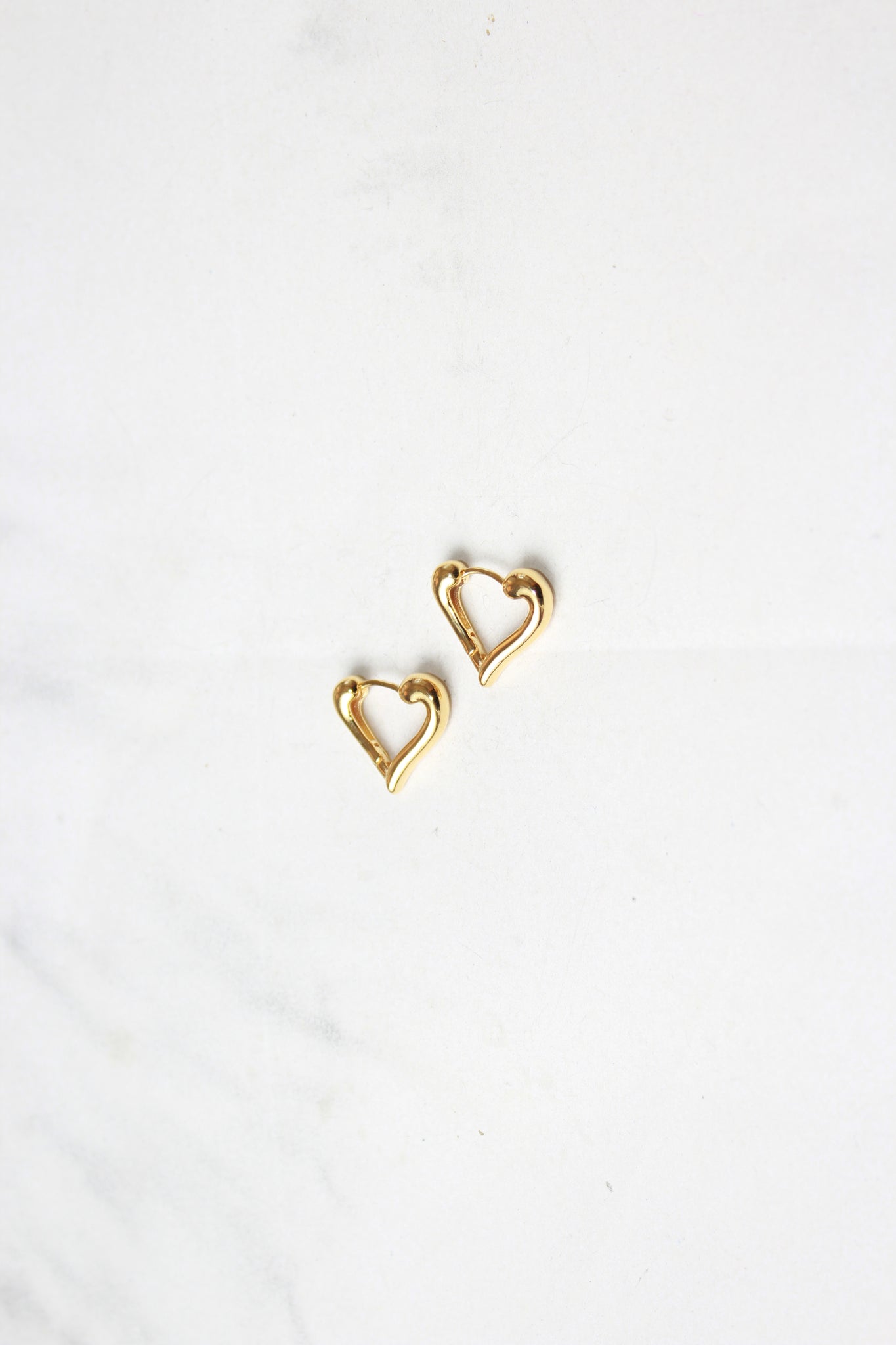 Heart One Touch Earring in Gold