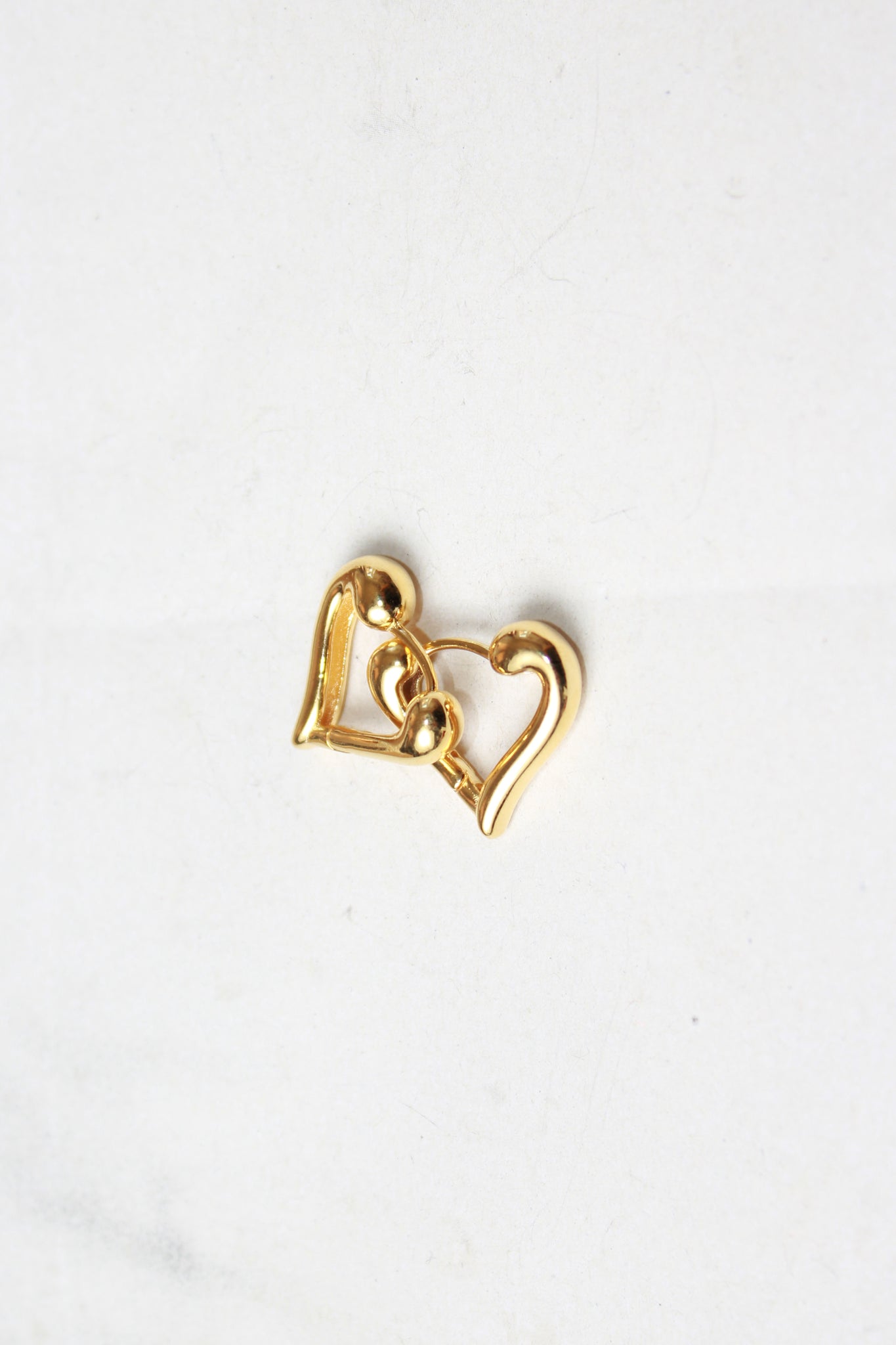 Heart One Touch Earring in Gold