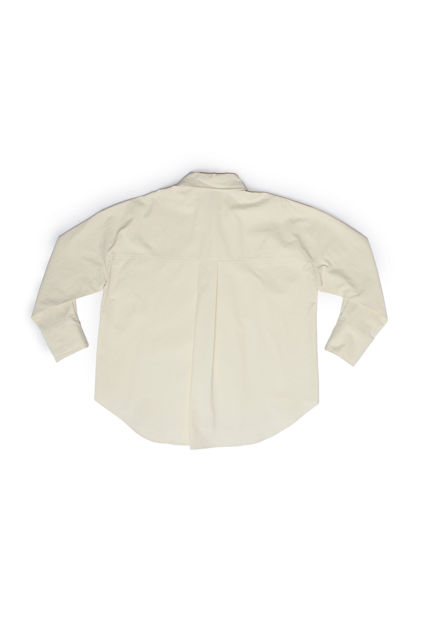 Heavy Cotton Button Up Shirt w/ Wrap in Off White