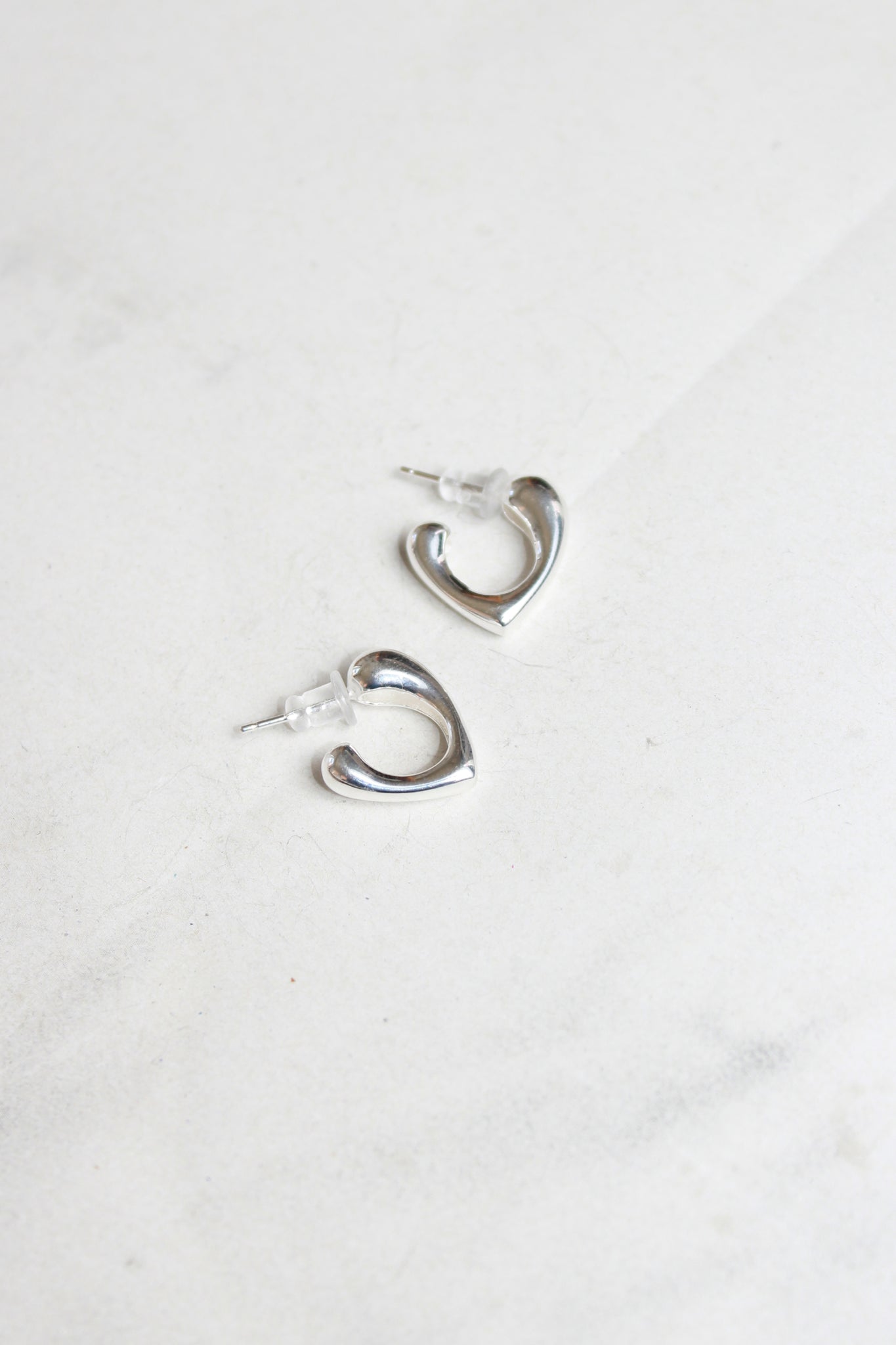 Heart Earring in Silver