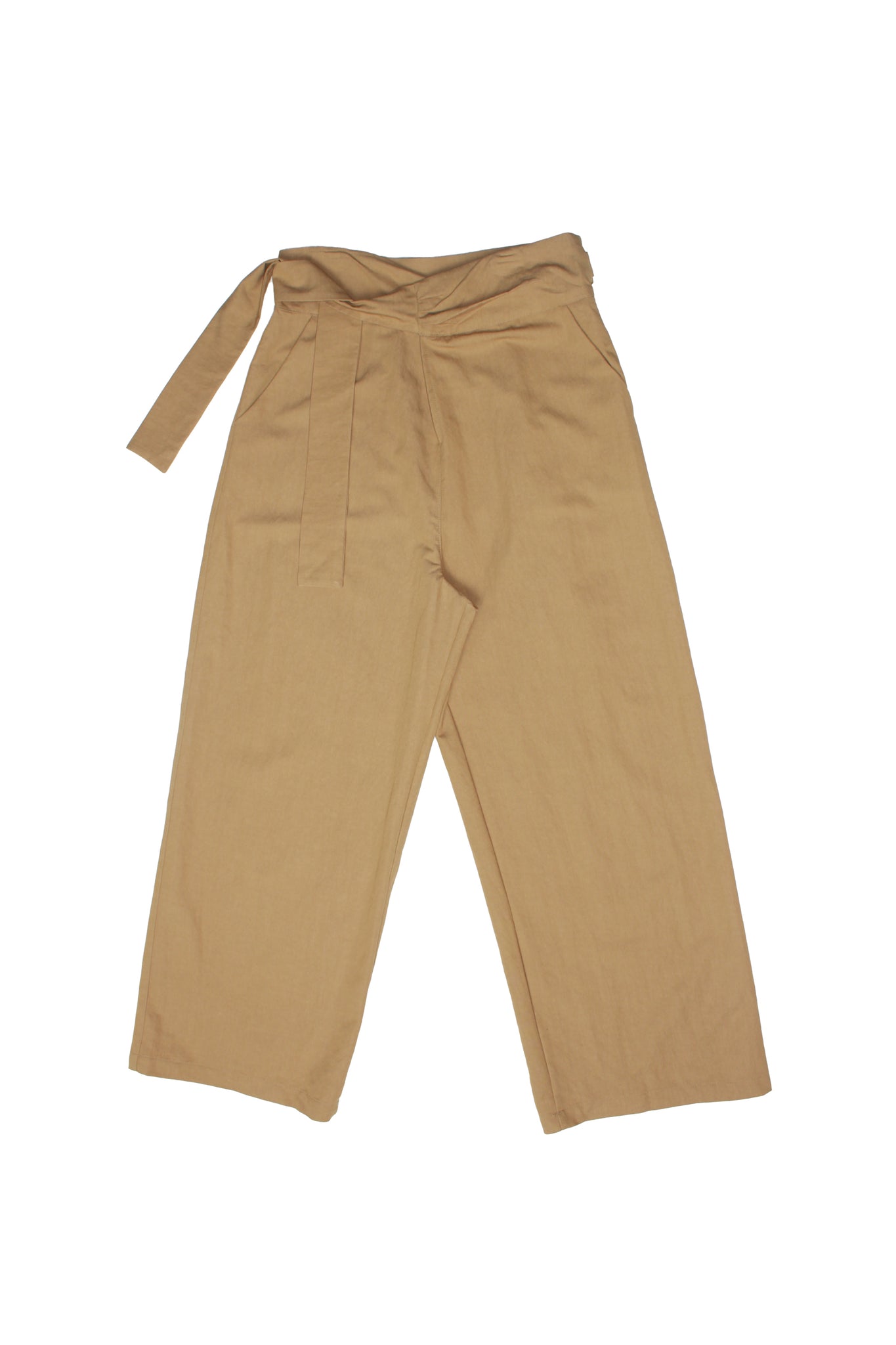 Wrapping Wrap Pants in Beige