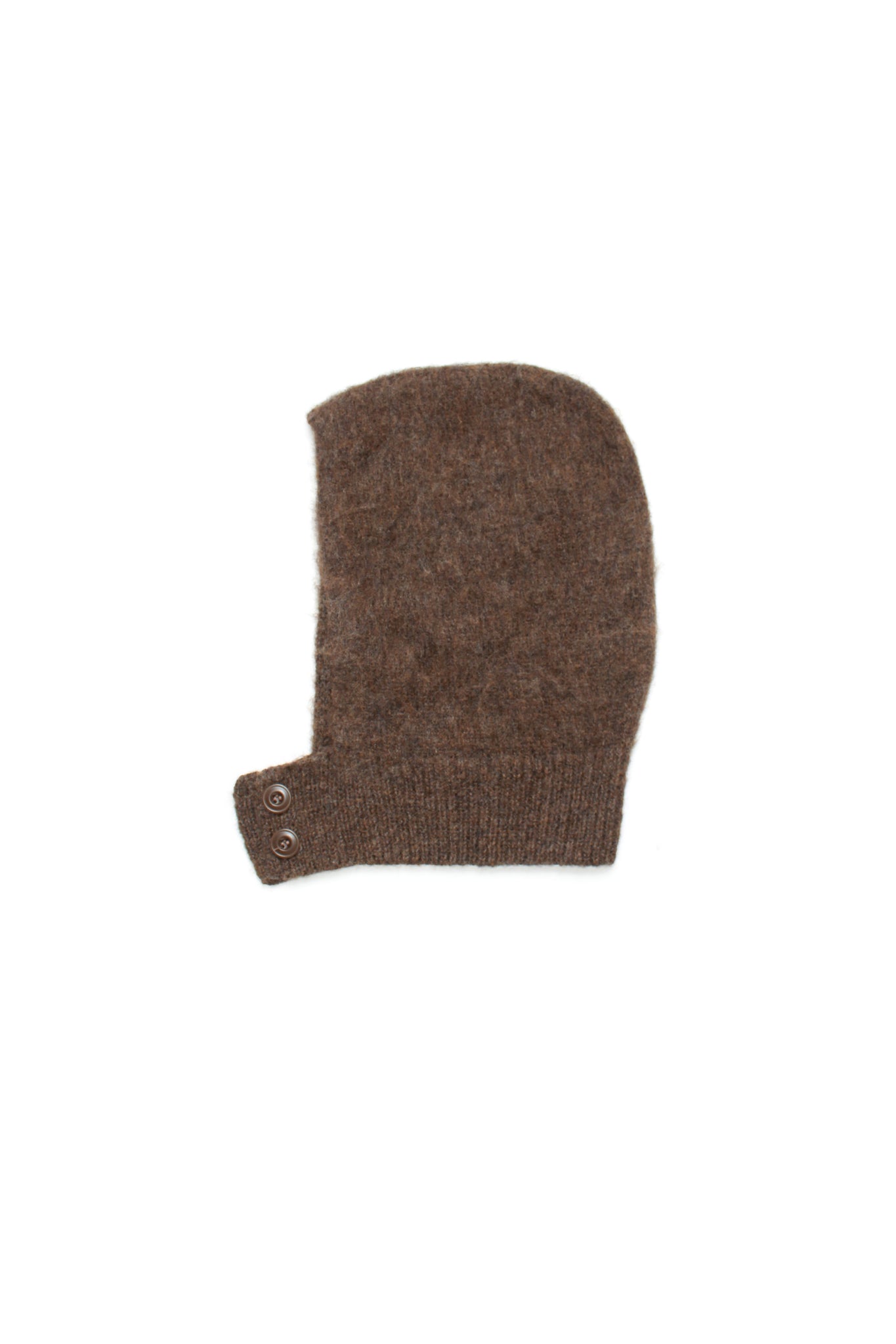 Two Button Balaclava in Brown