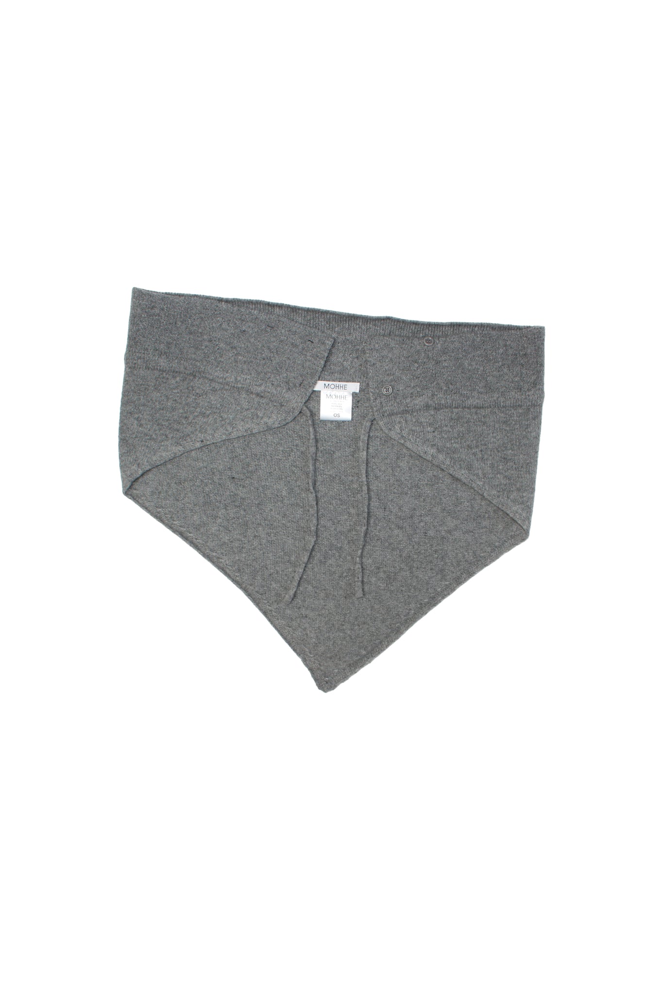 Moh String Cape Scarf in Grey