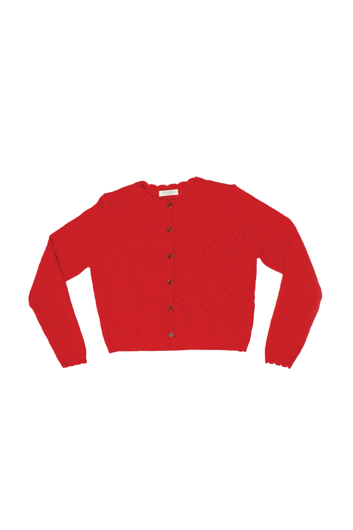 Wool Mare Cardigan in Red