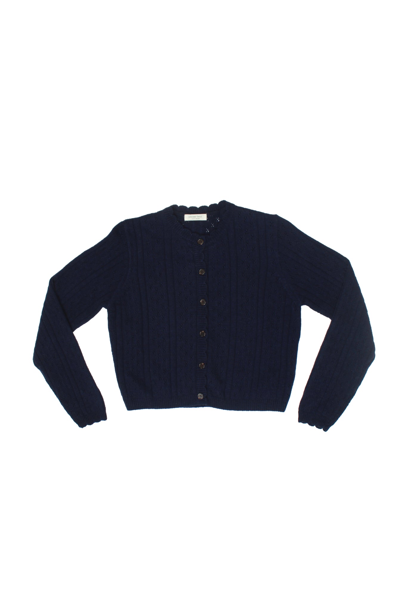 Wool Mare Cardigan in Navy