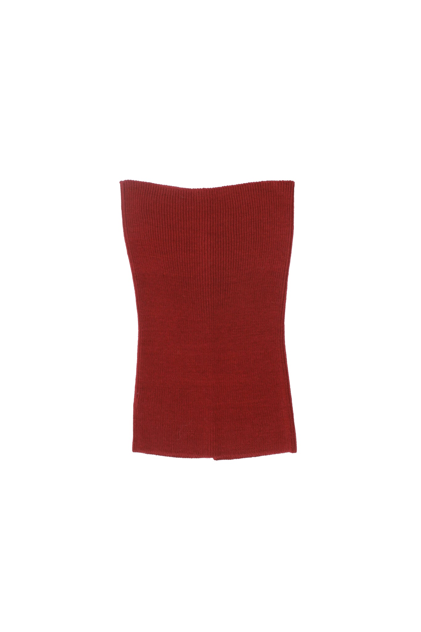 Rose corsage Wool Bustier in burgundy