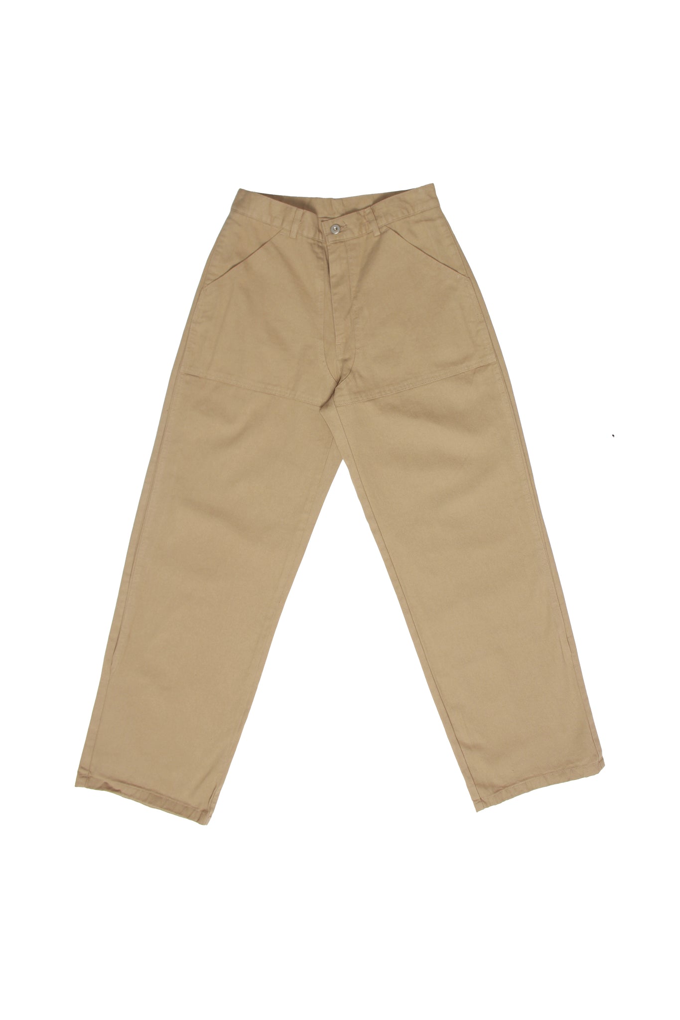 Nell Side Cotton Pants in Khaki