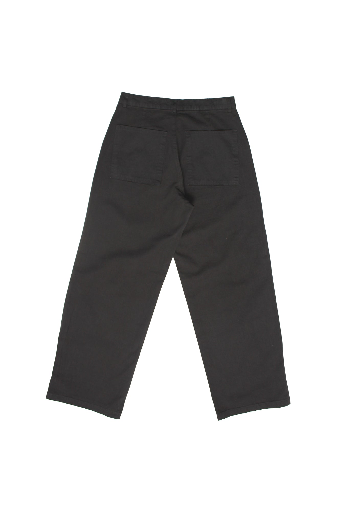 Nell Side Cotton Pants in Charcoal