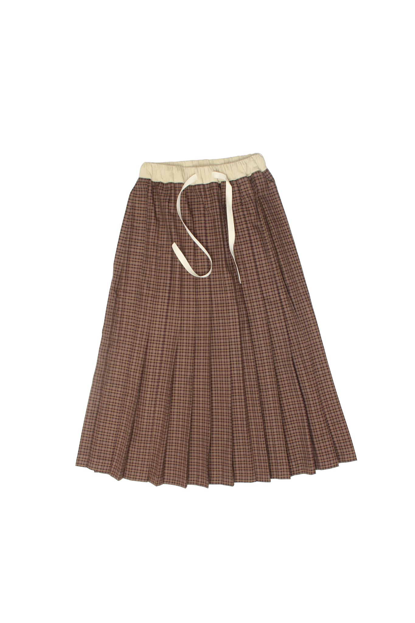 ETER Plaid Pleats Skirt