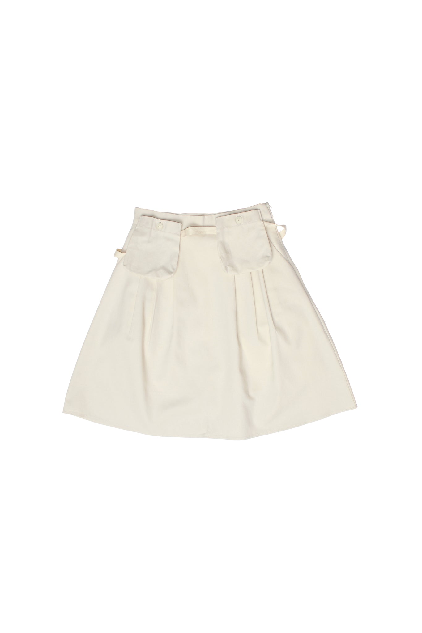 Pocket Belt Skirts in Ivory