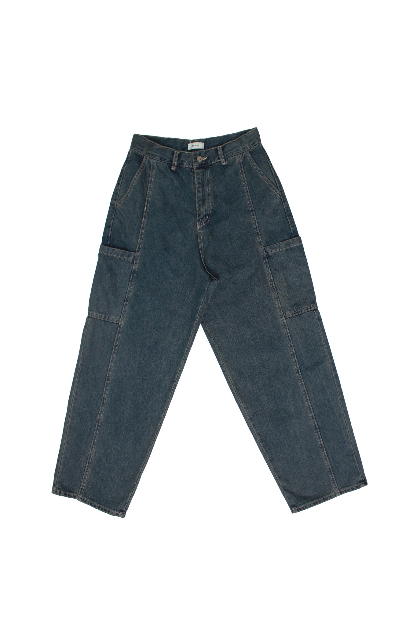 Vintage Wash Cargo Denim