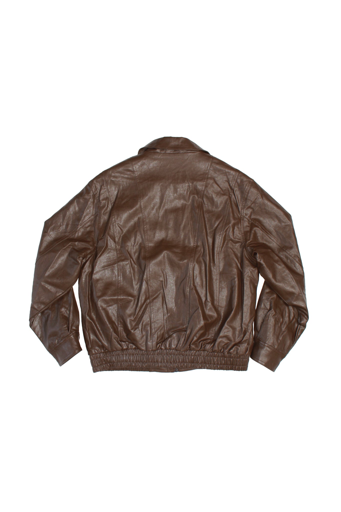 Mudd Vegan Leather Jacket in Brown