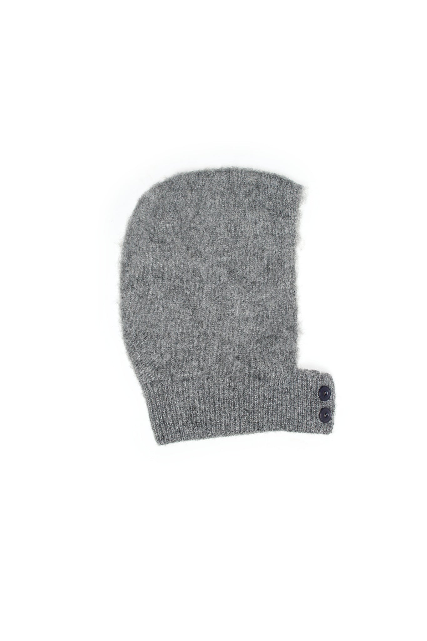 Two Button Balaclava in Grey