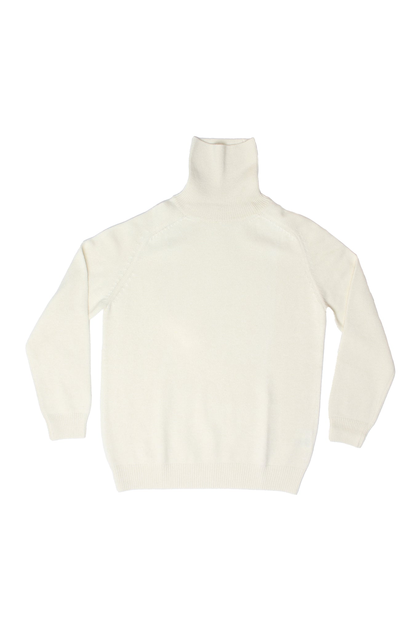 Torino Wool Turtleneck Knit in Ivory