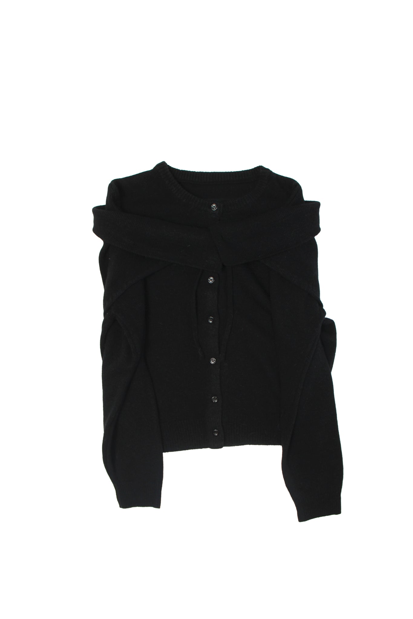 Moh String Cape Scarf in Black