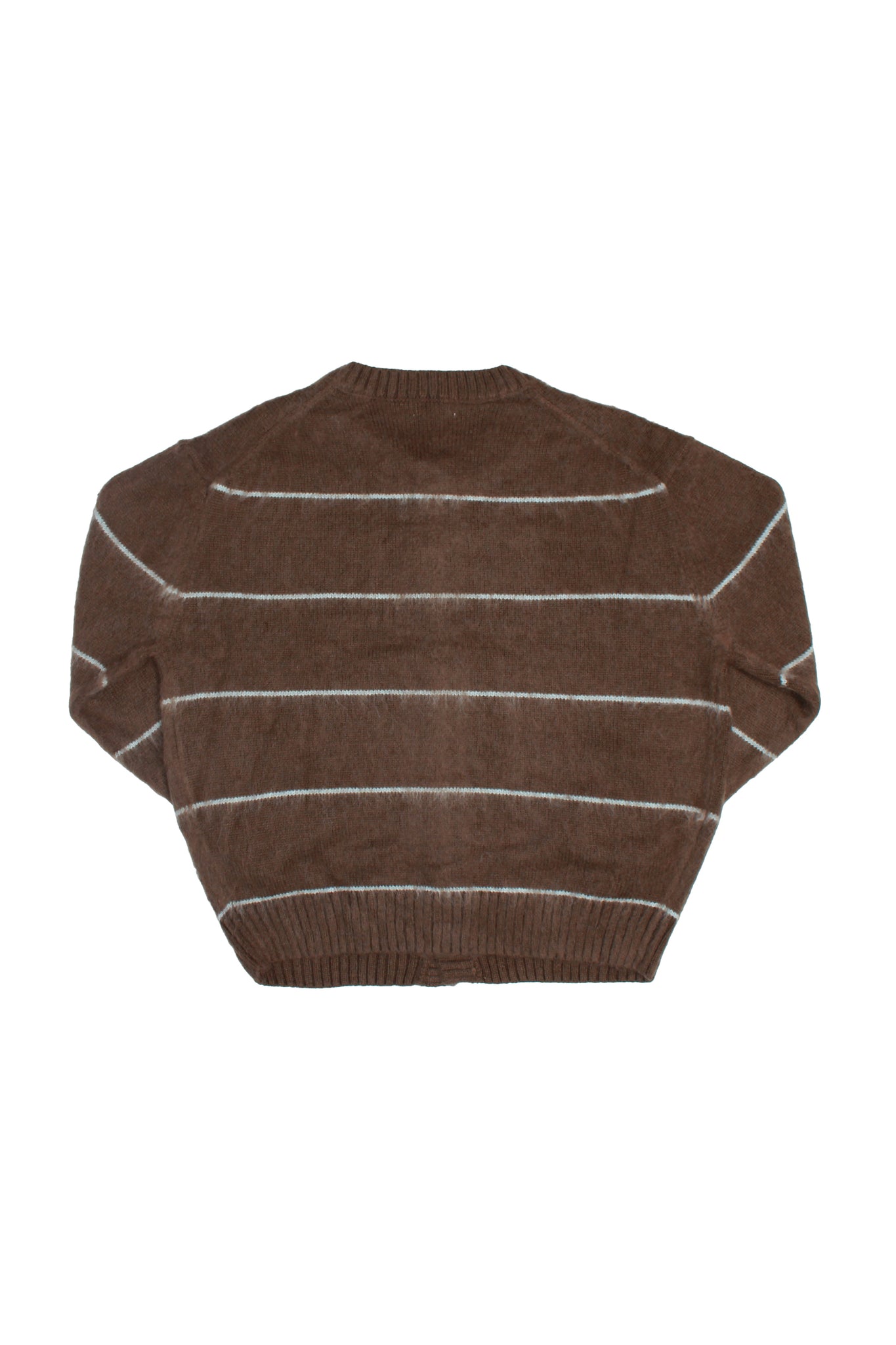 Lie Stripe Cardigan in Olive Brown