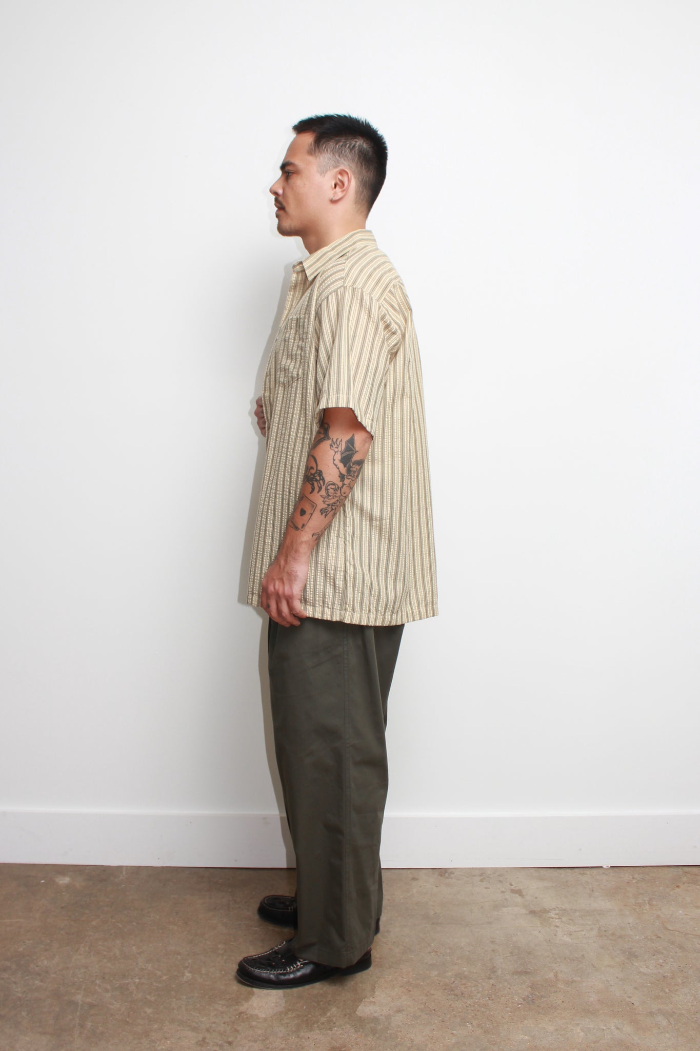 Moore Bizo Summer Pants in Olive