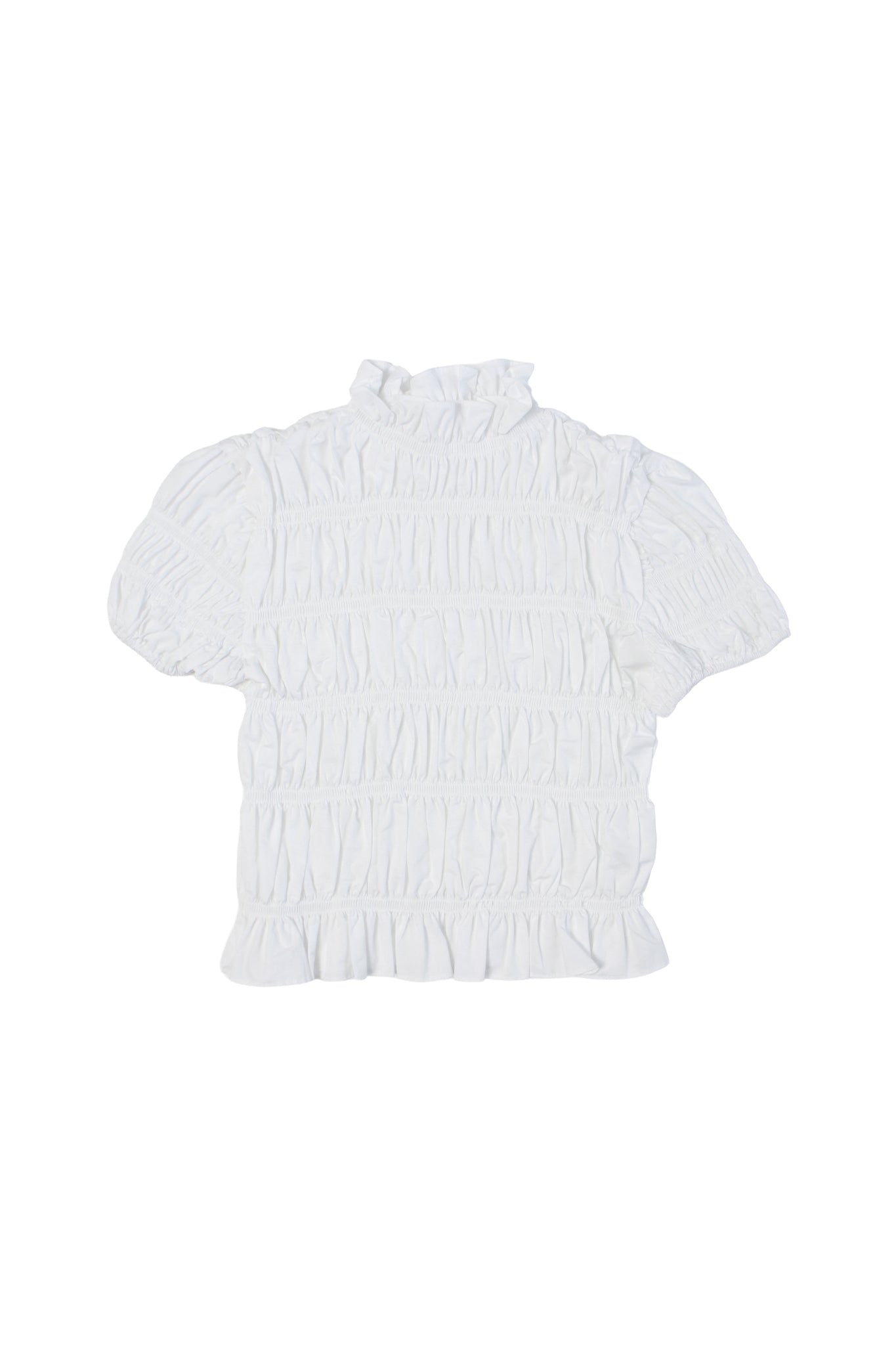 Phony Ruffle Top in White