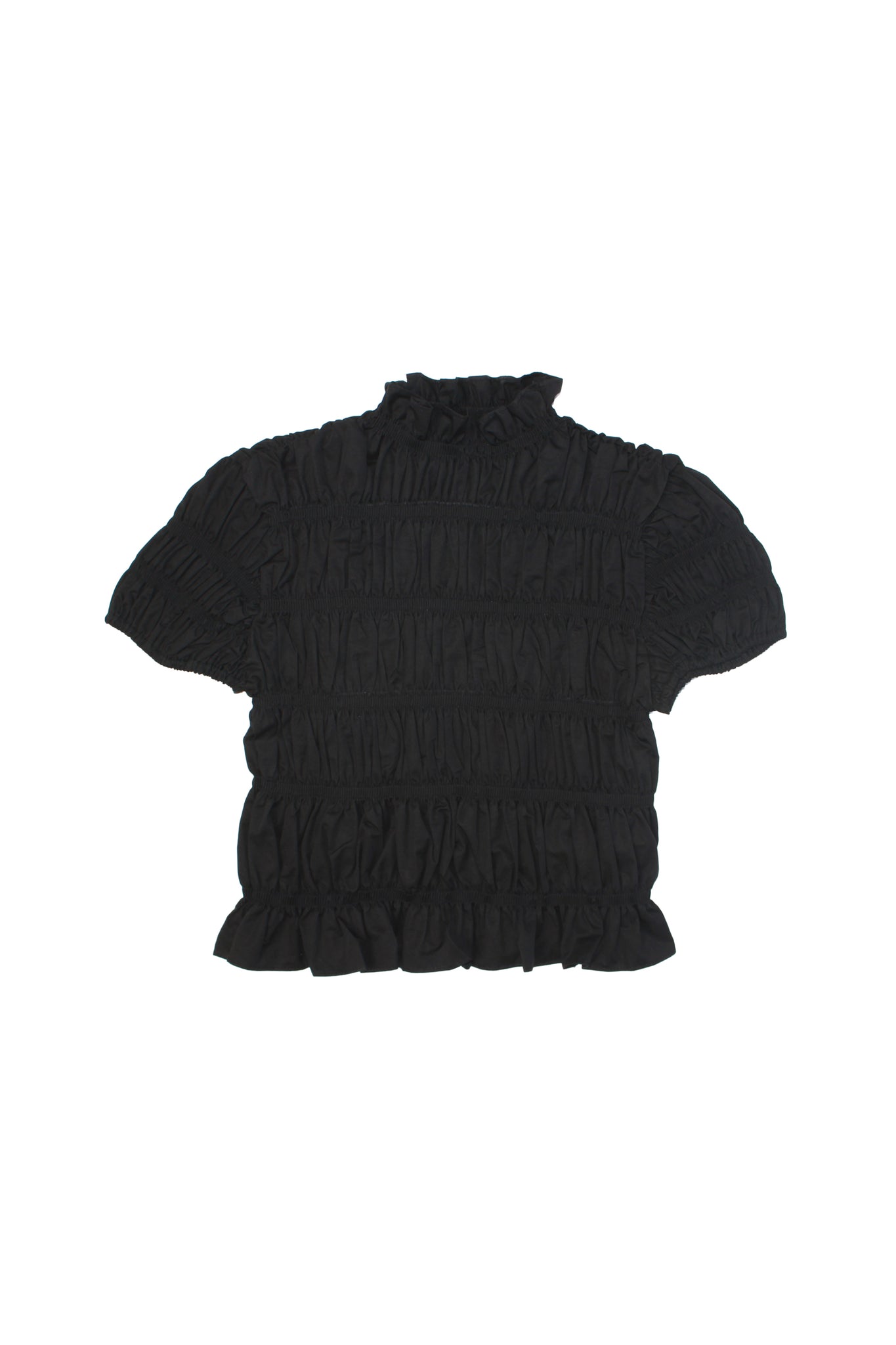 Phony Ruffle Top in Black