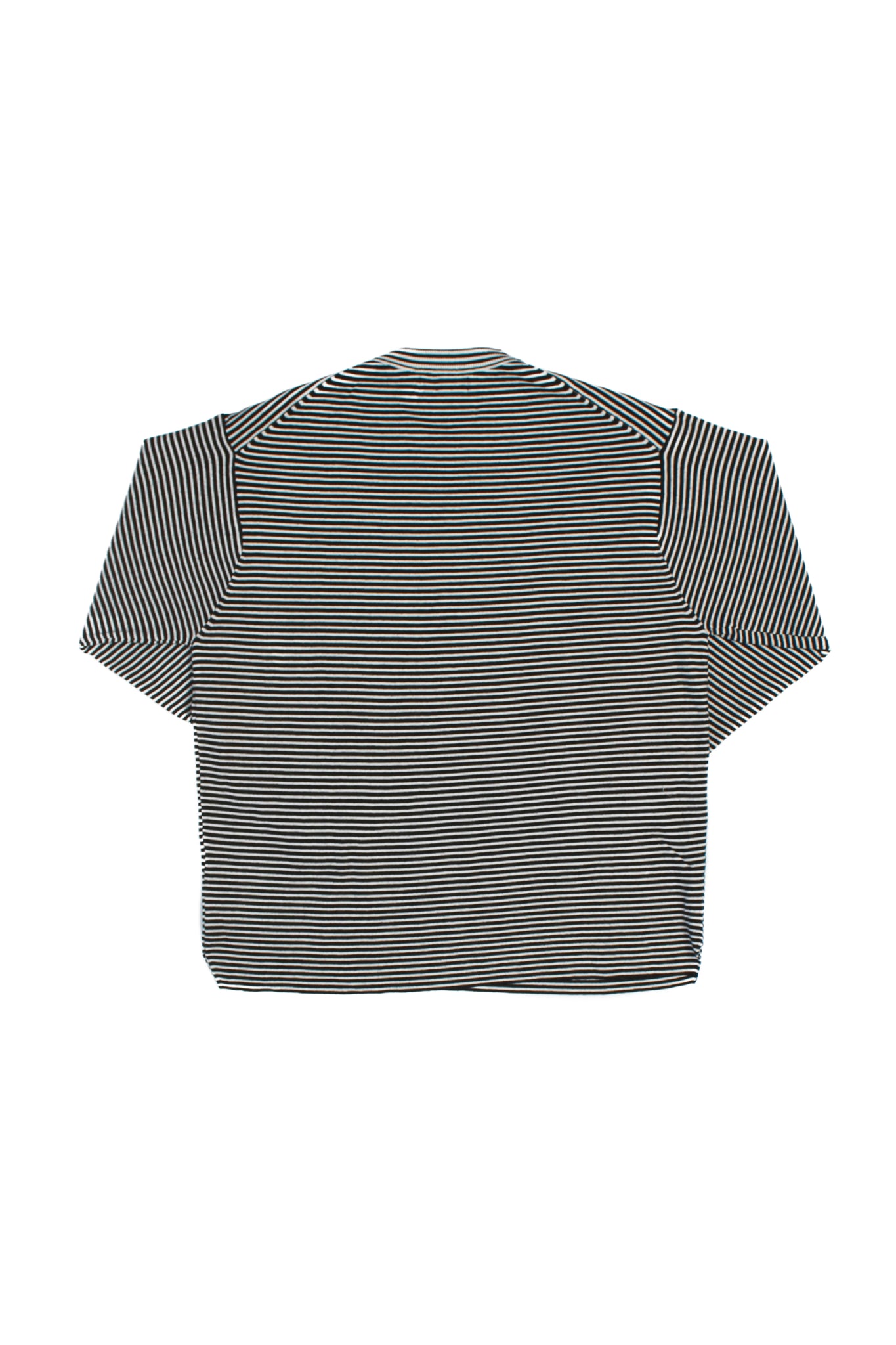 Mento Stripe Knit Top in Black