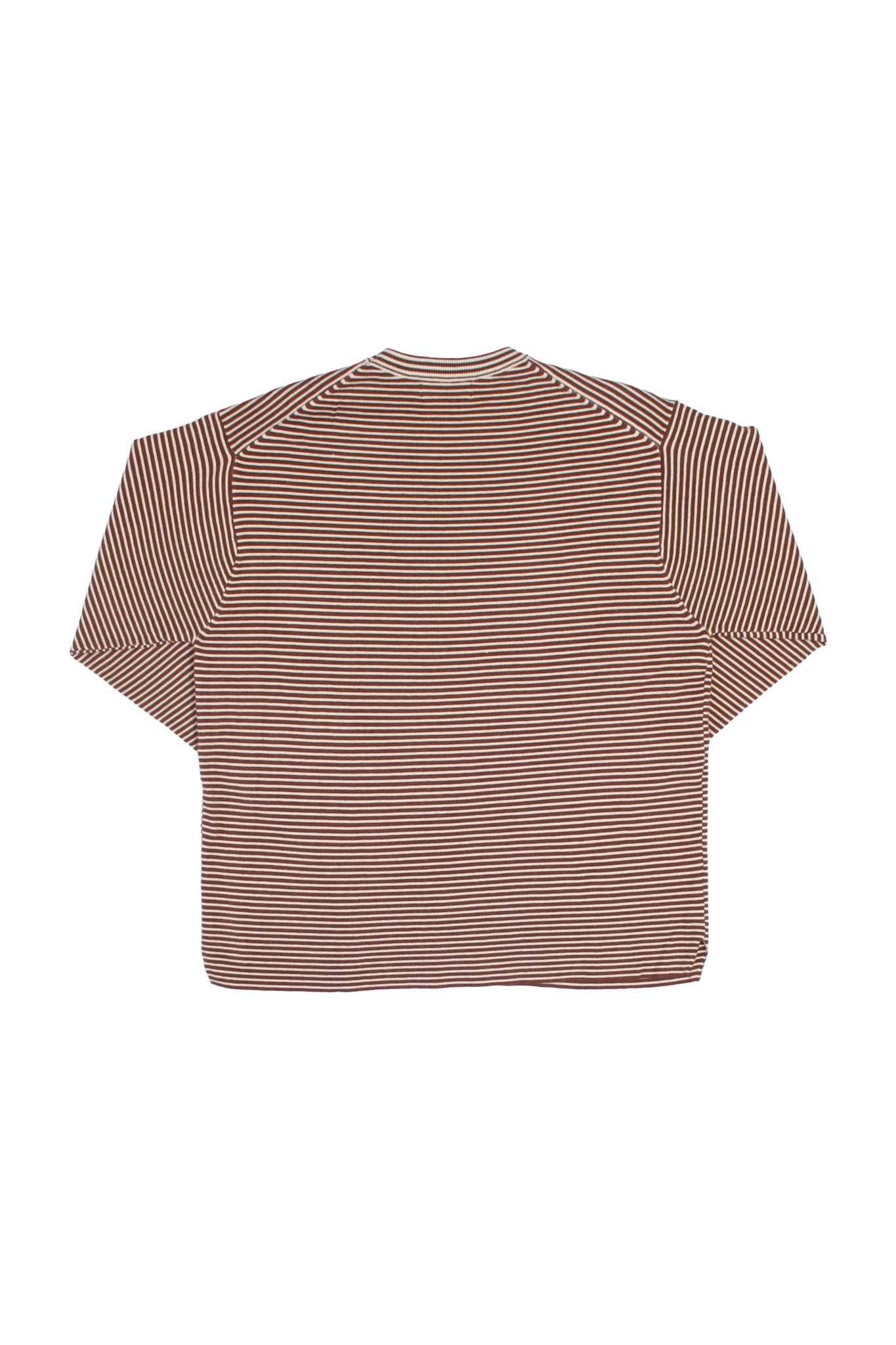 Mento Stripe Knit Top in Brick