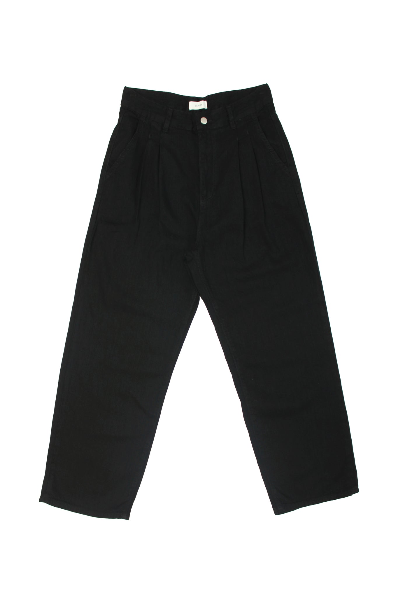 Blanc Double Pintuck Denim in Black