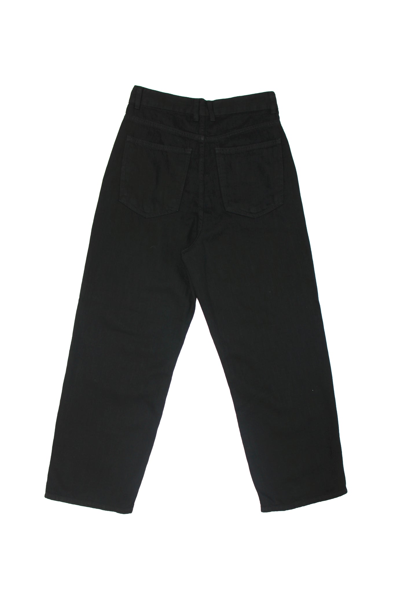 Blanc Double Pintuck Denim in Black