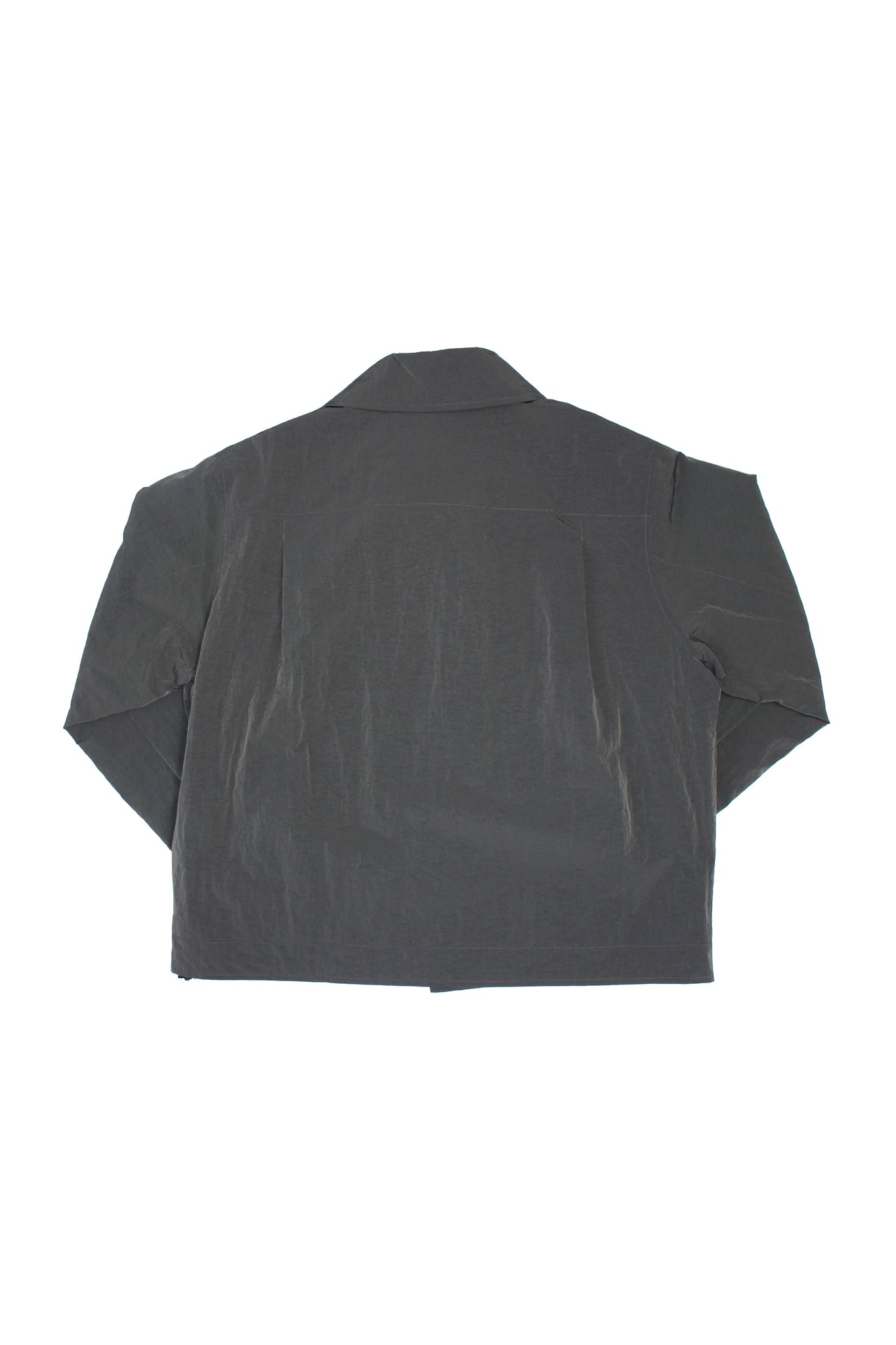 Three Way Oversized Rider Jacket in Charcoal