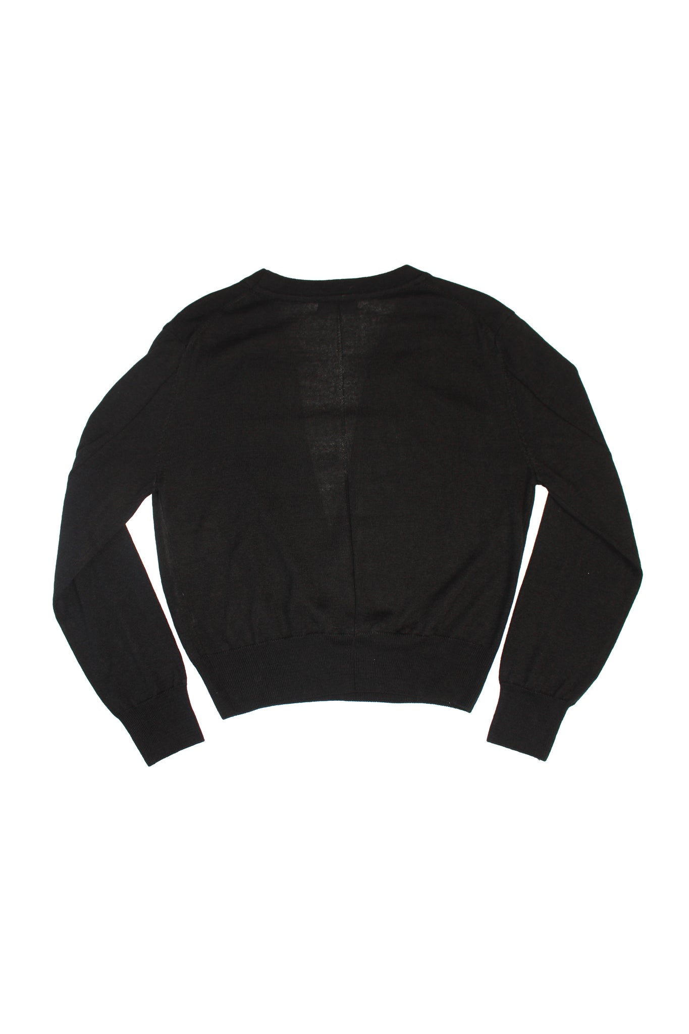 Koi Deep V-neck Knit Top in Black