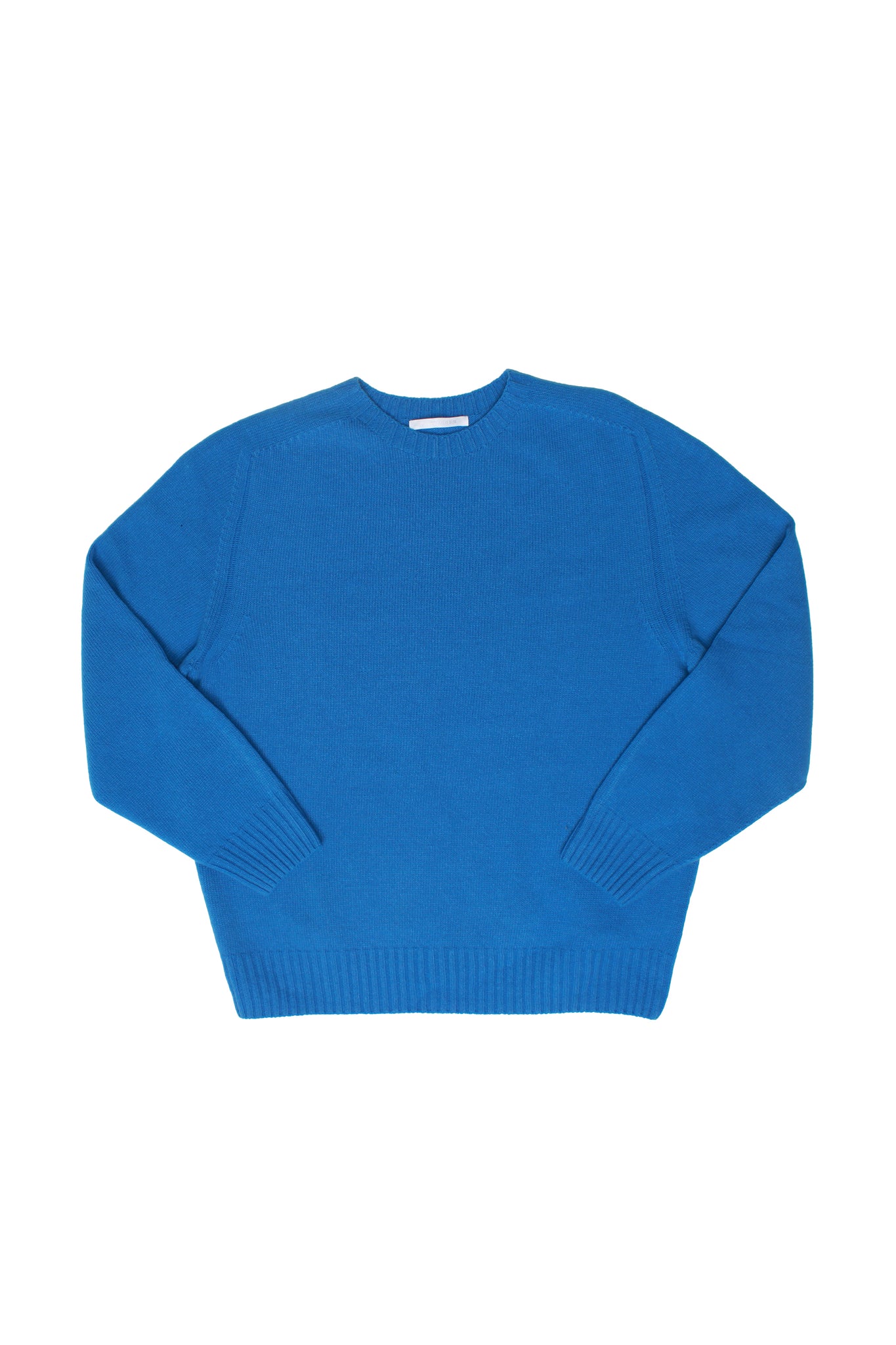 Whole garment Fine wool Sweater in Blue