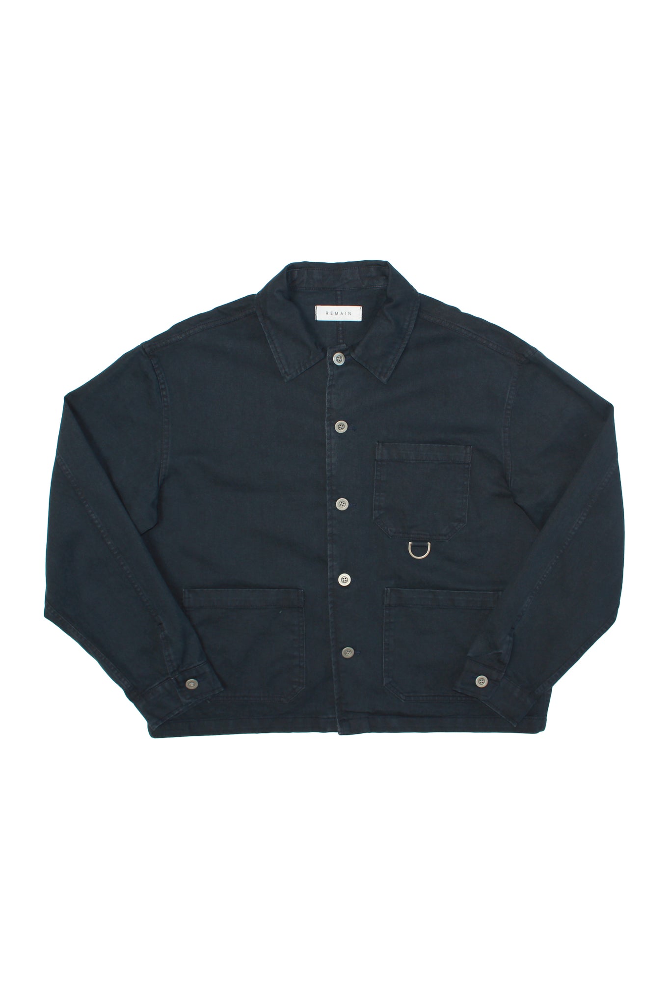 Remain D Crop Jacket in Navy