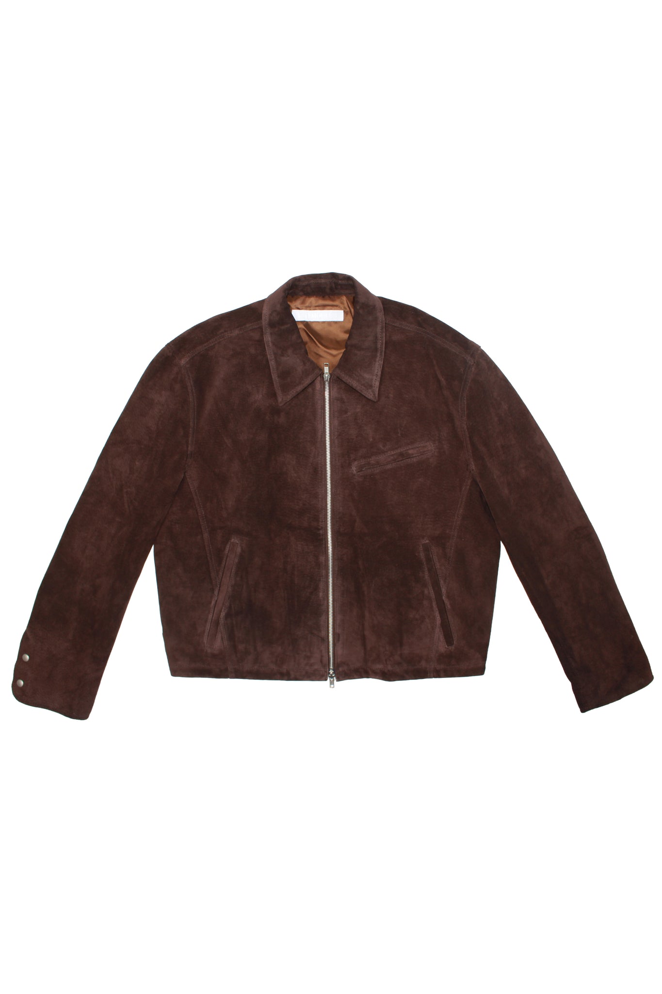 Tonny Semi Crop Real Suede Jacket in Brown