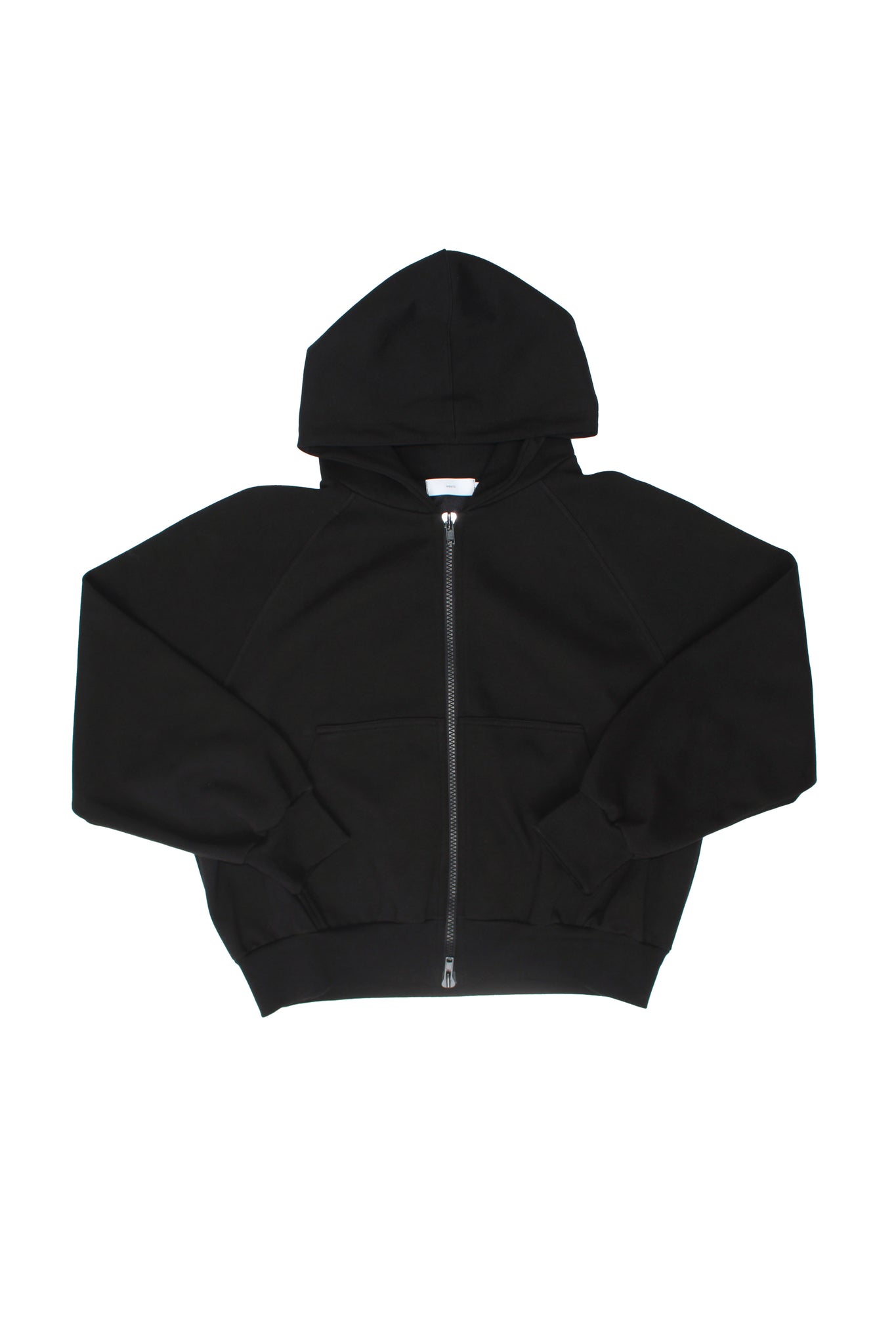 Mento Crop hooded zip up sweatshirt