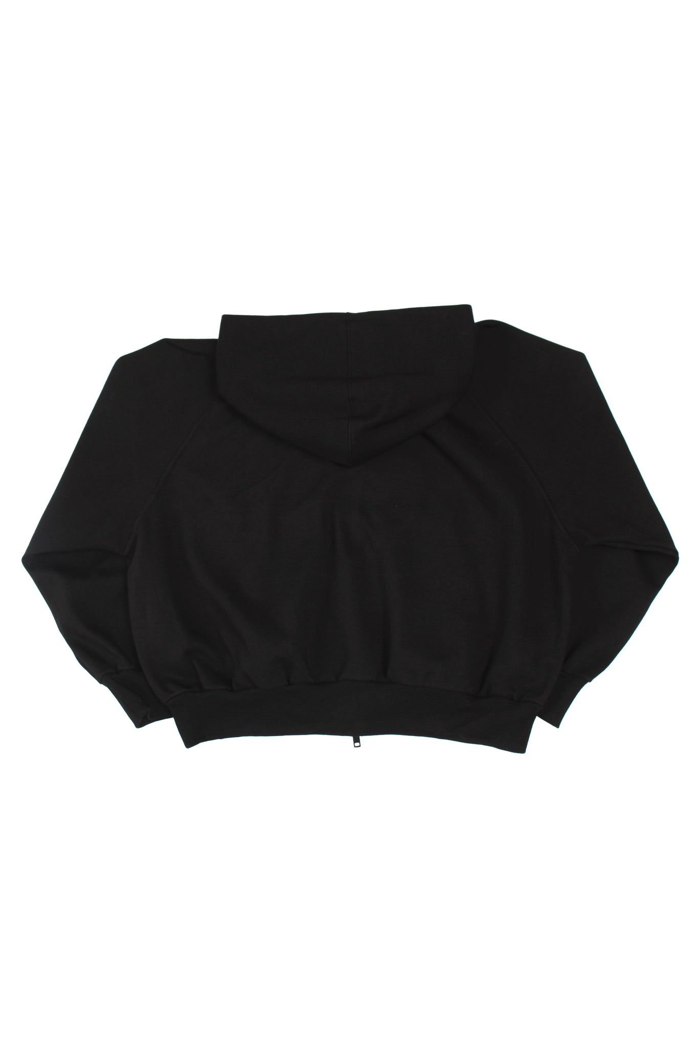 Oversized Crop Hoodie in Black