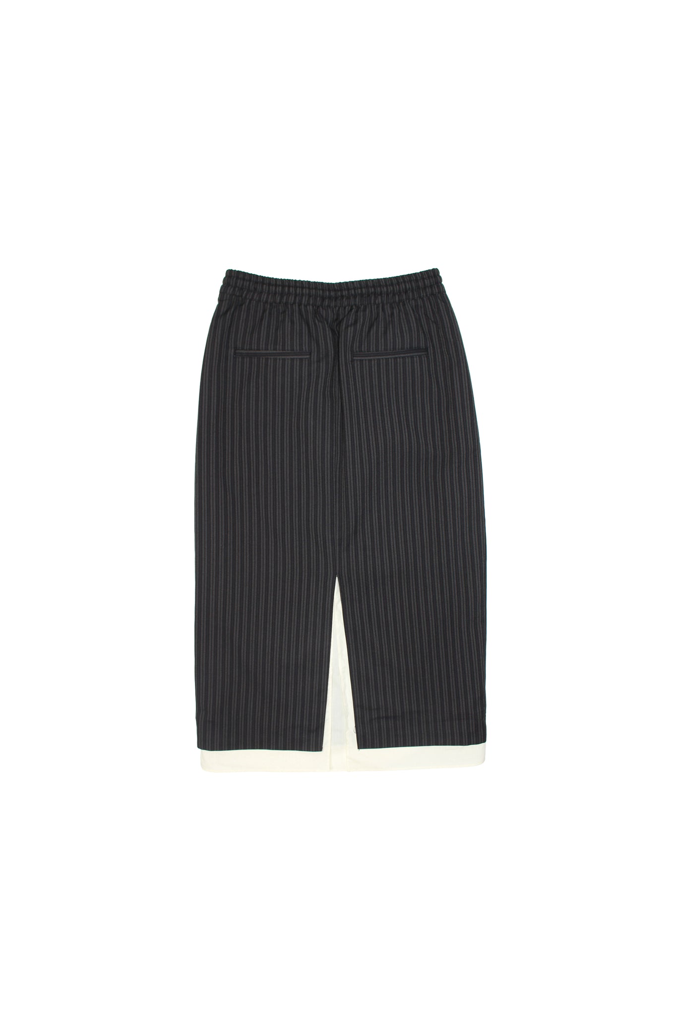 Mood Stripe Skirt in Charcoal