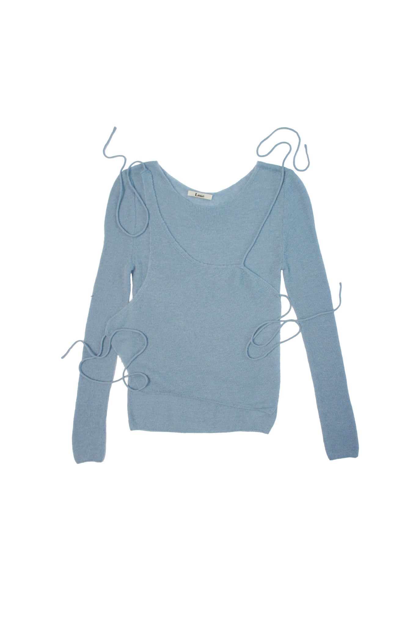 Kei Knie Vest Set in Sky blue
