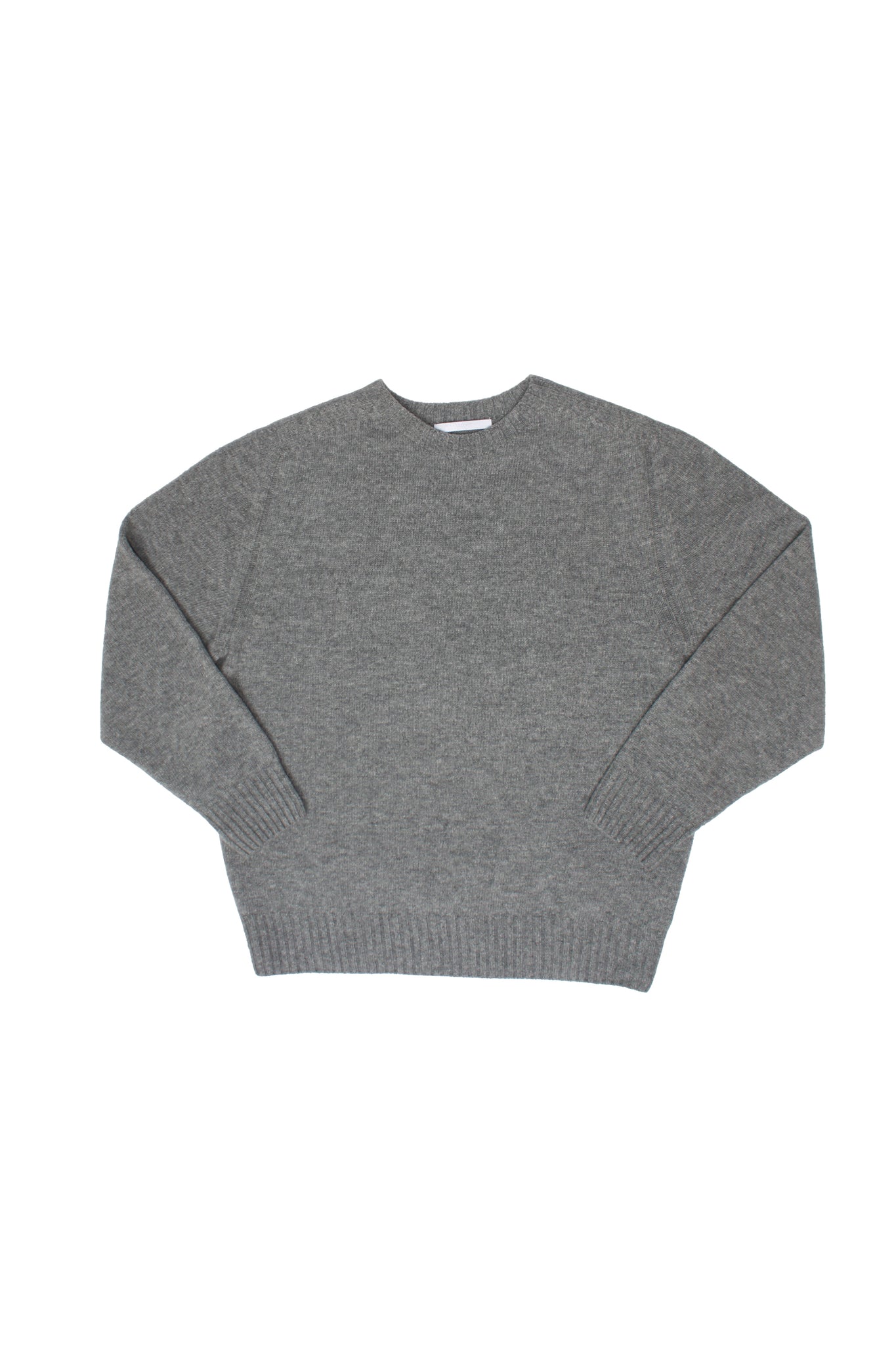 Whole garment Fine wool Sweater in Grey