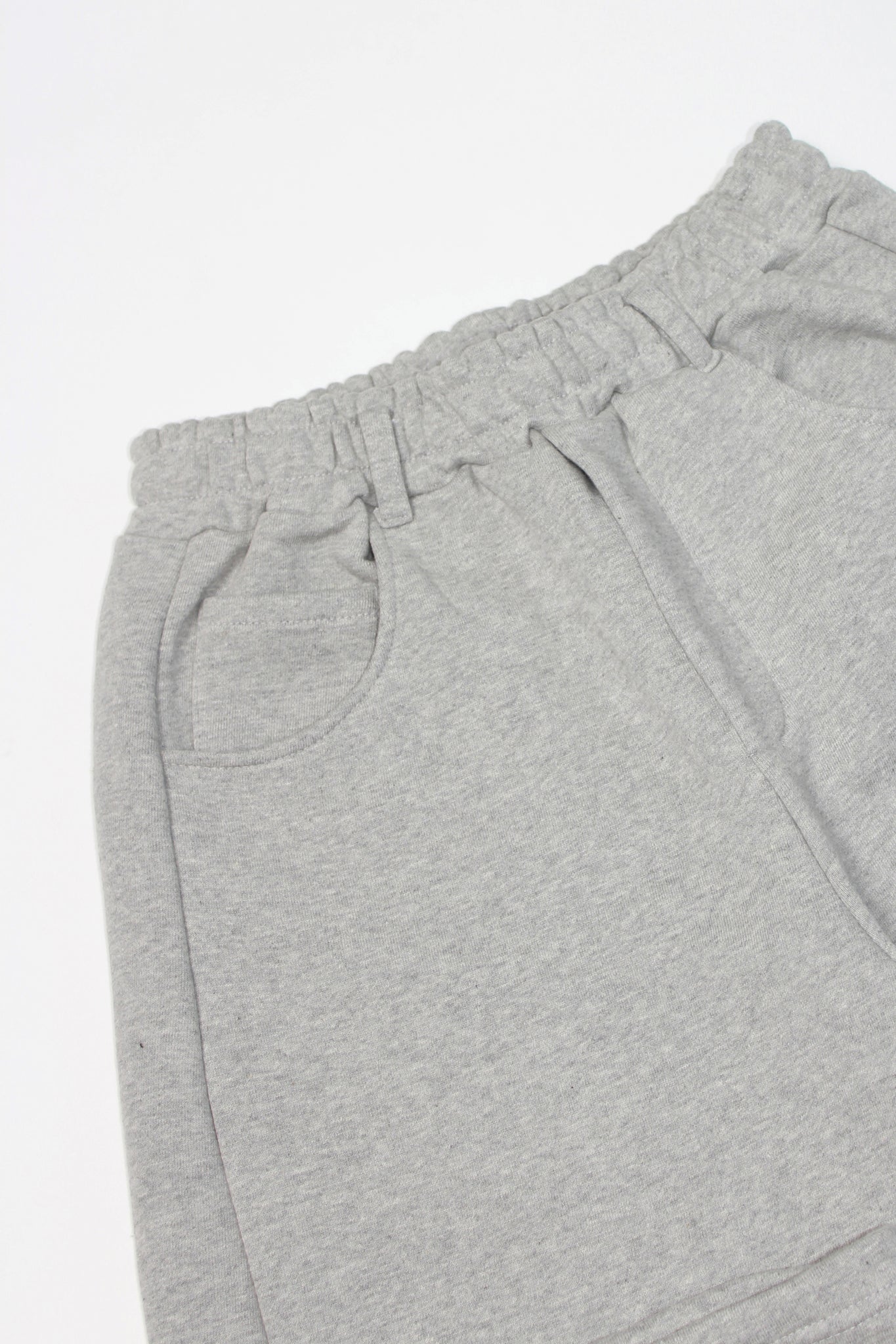 Koni Barrel Leg Sweatpants in Melange Grey