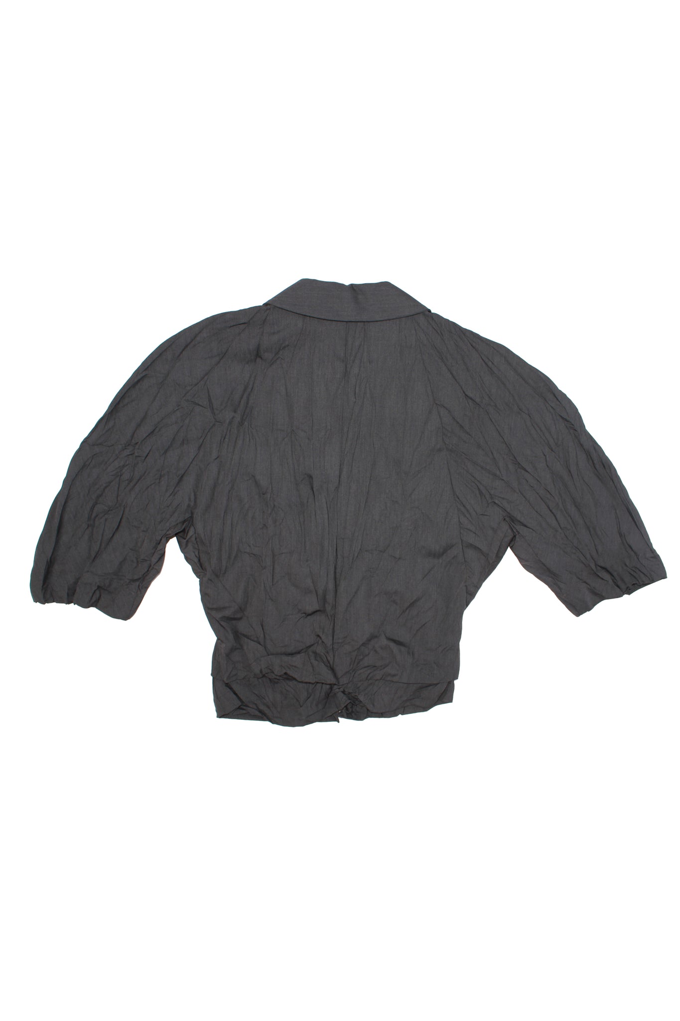 Vase Wrinkle Collar Shirt in Charcoal