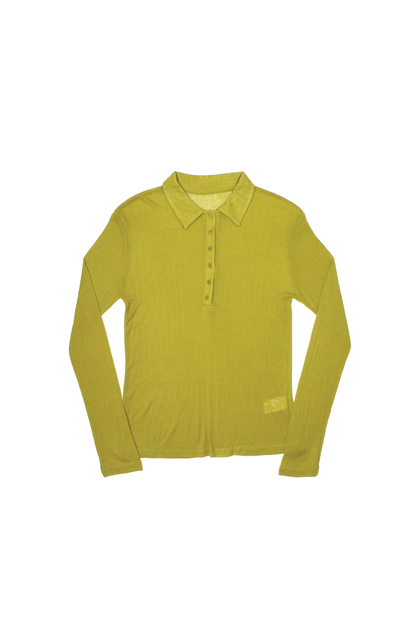 Poming Collar Shirt Tank Set in Olive