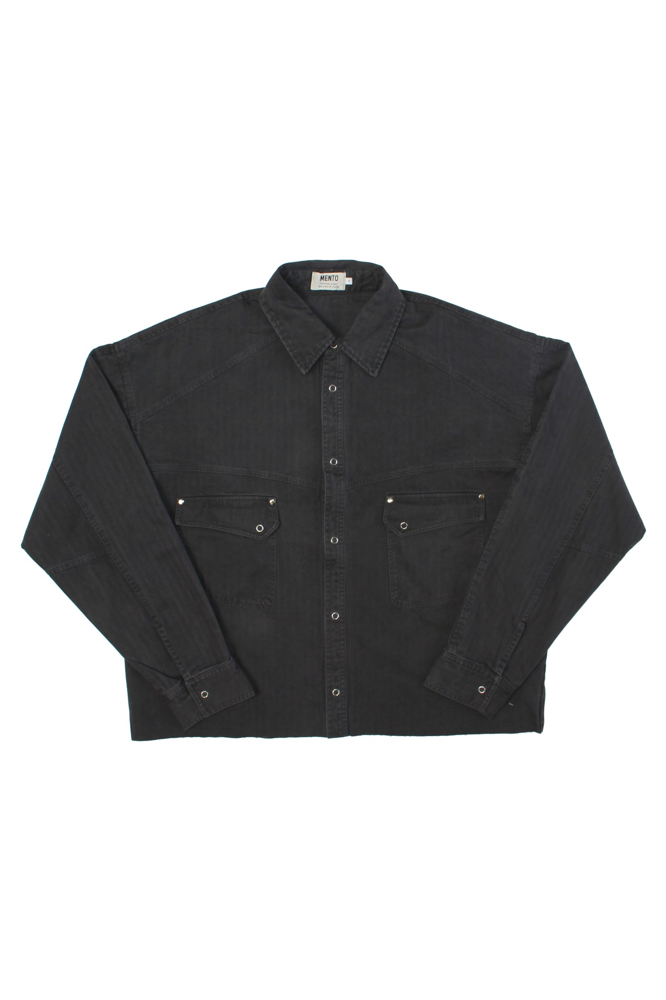 Dying Cutting Crop Denim Shirt