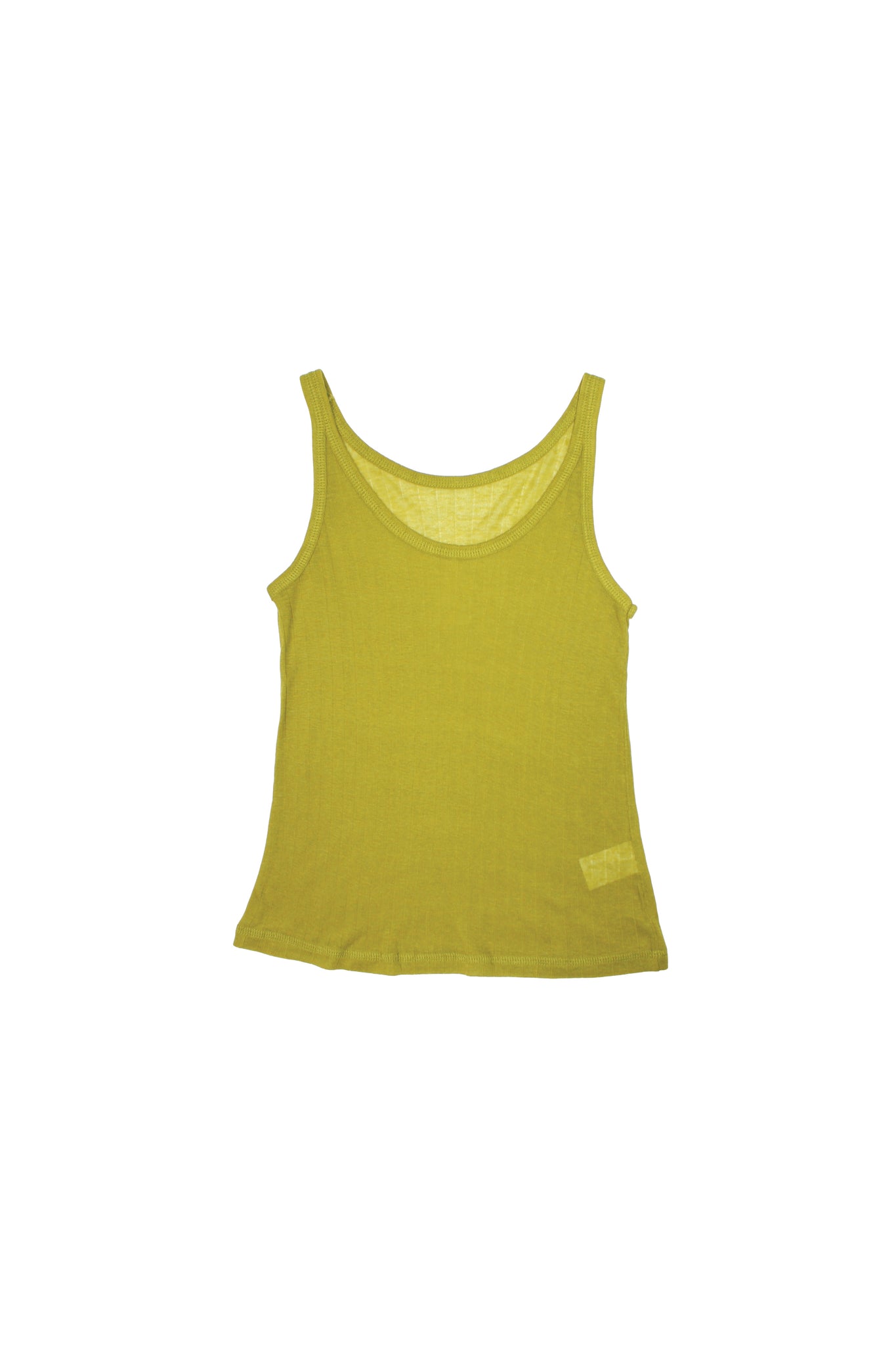 Poming Collar Shirt Tank Set in Olive