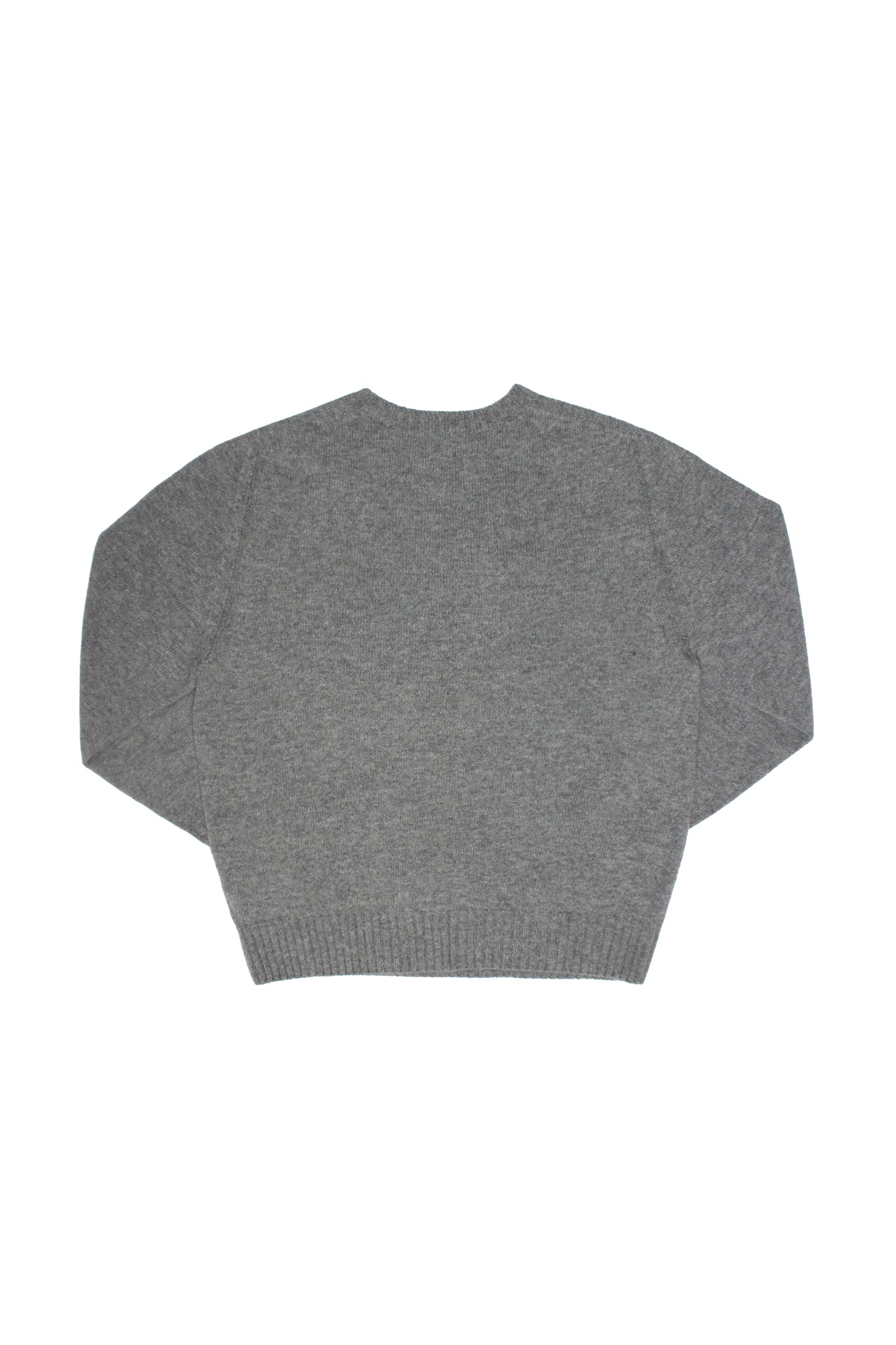 Whole garment Fine wool Sweater in Grey