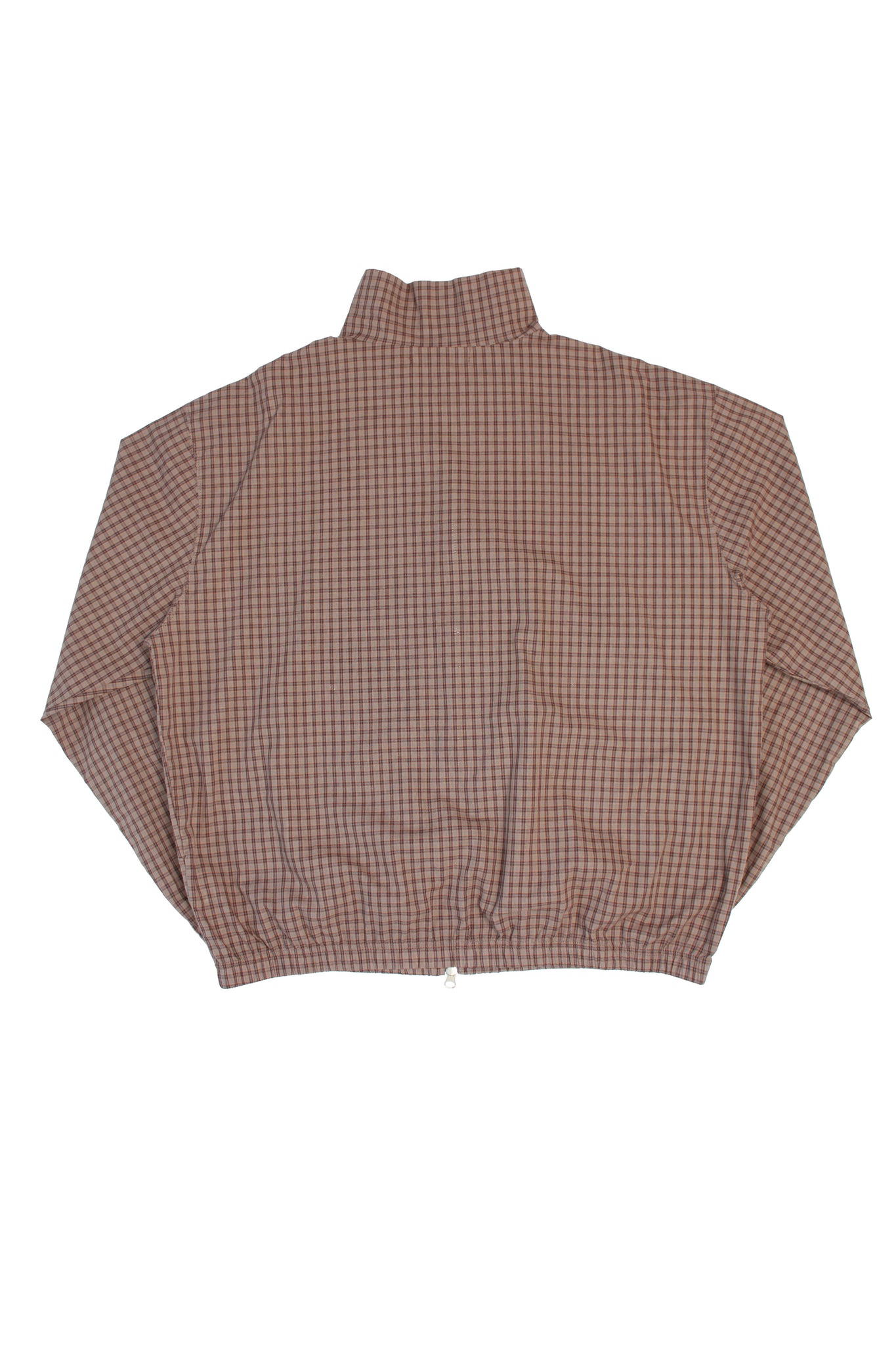 Kai Plaid Zipper Shirket in Brown