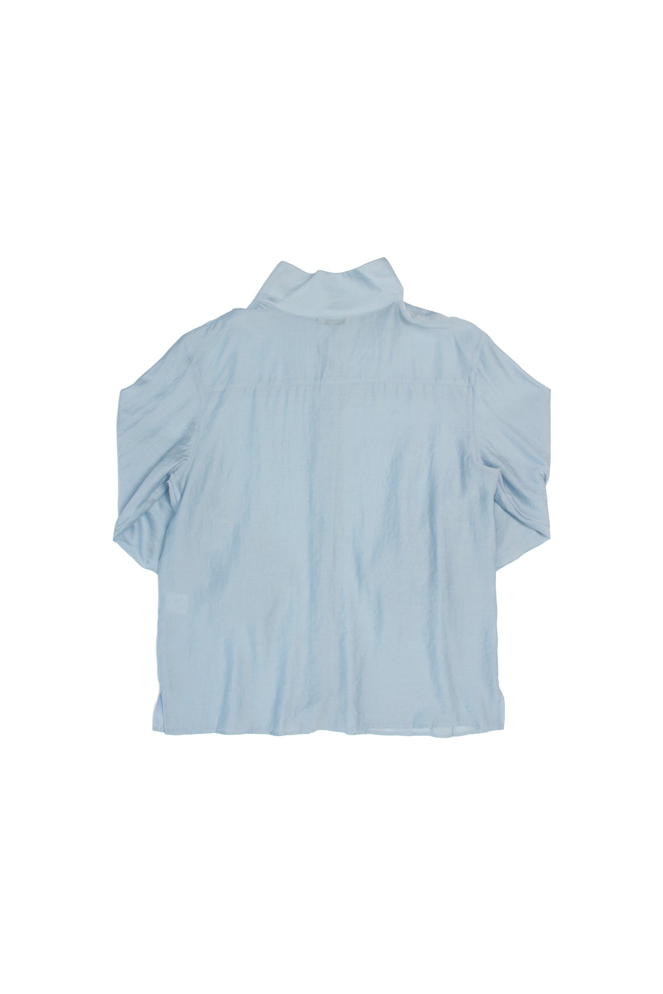 Lake Mockneck Scarf Shirt in Sky Blue