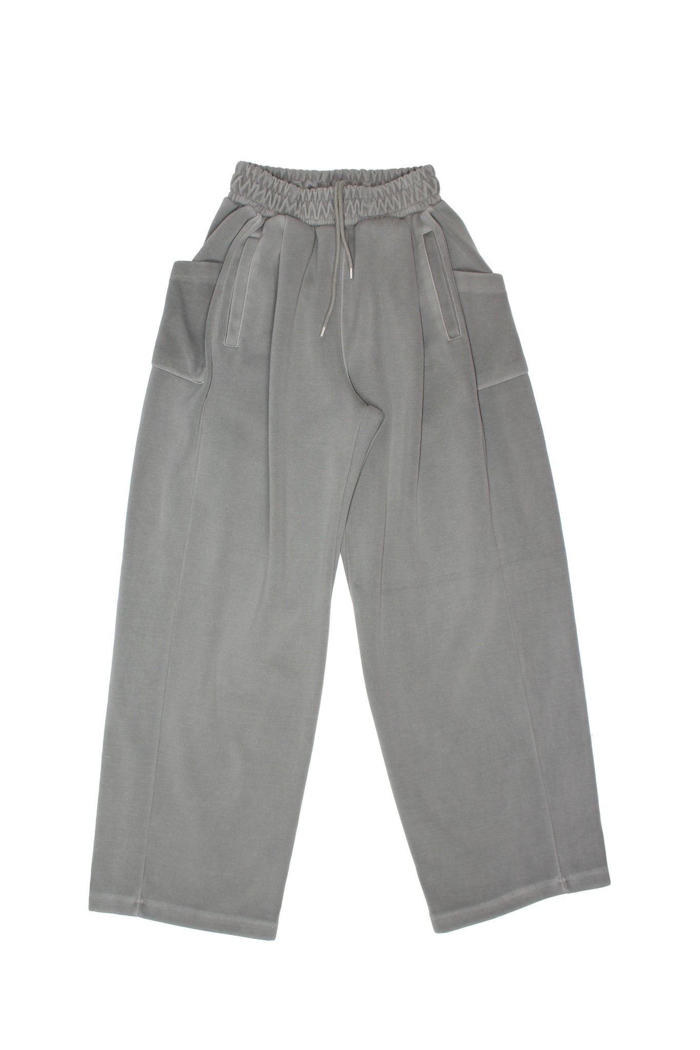 Pigment wash wide-leg sweatpants in Grey