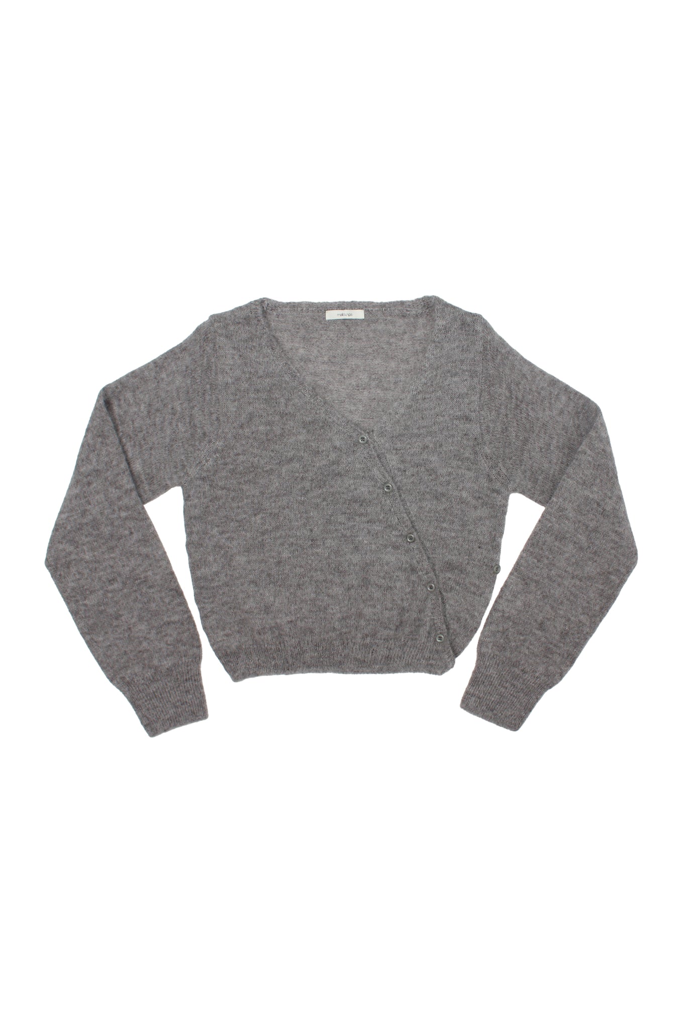 Mell Soft Wrap Cardigan in Grey