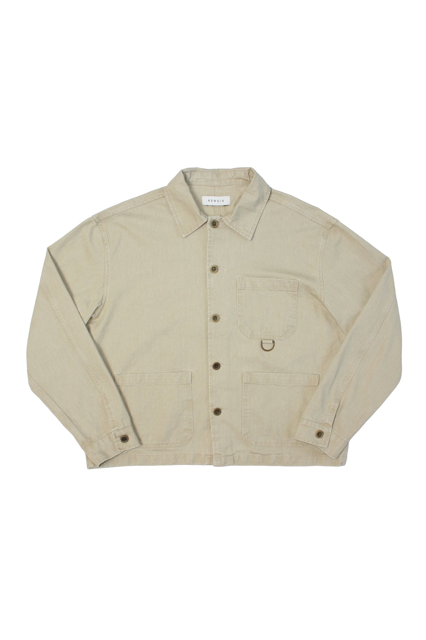 Remain D Crop Jacket in Beige