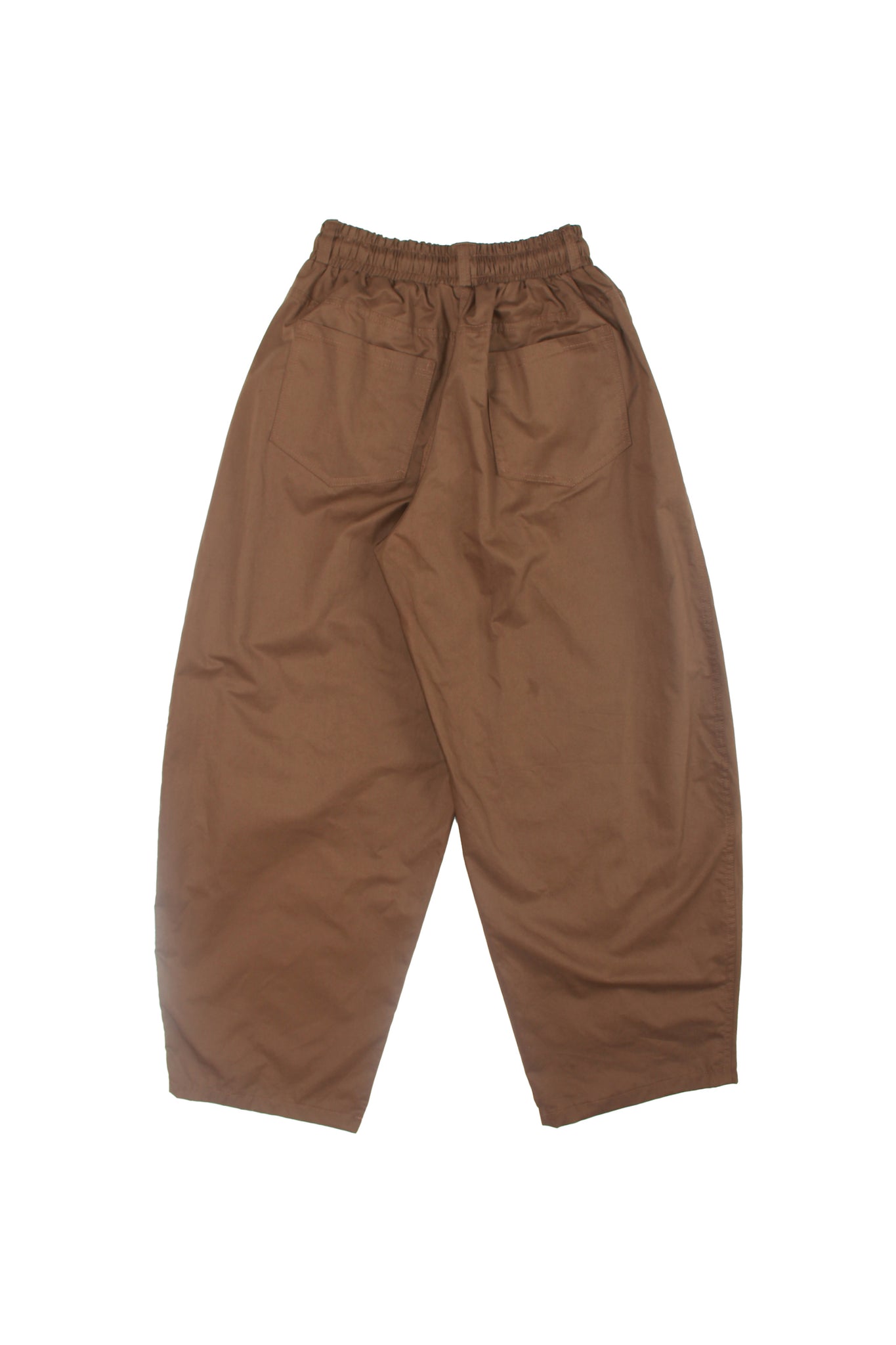 Settle Curved Barrel Leg Pant in Brown