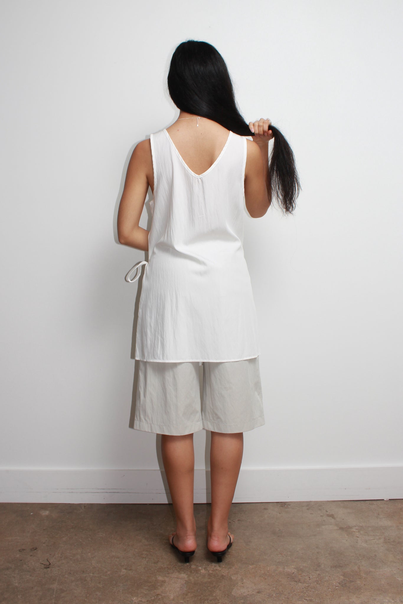 Unbound Wrap Mini Dress/Top in Ivory